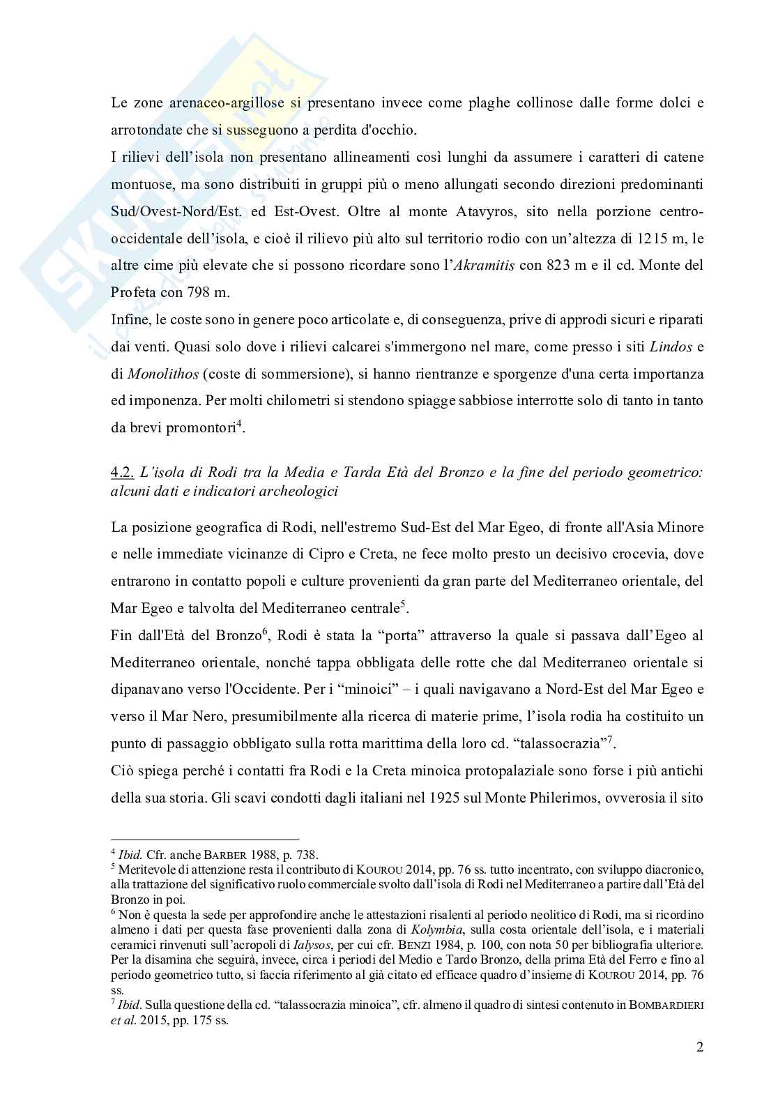 Contesti archeologici principali di Rodi Pag. 2
