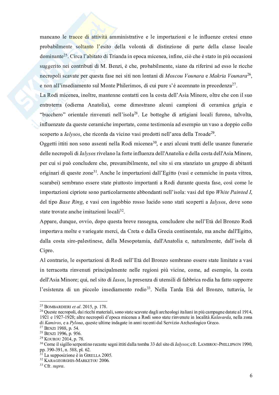 Contesti archeologici principali di Rodi Pag. 6
