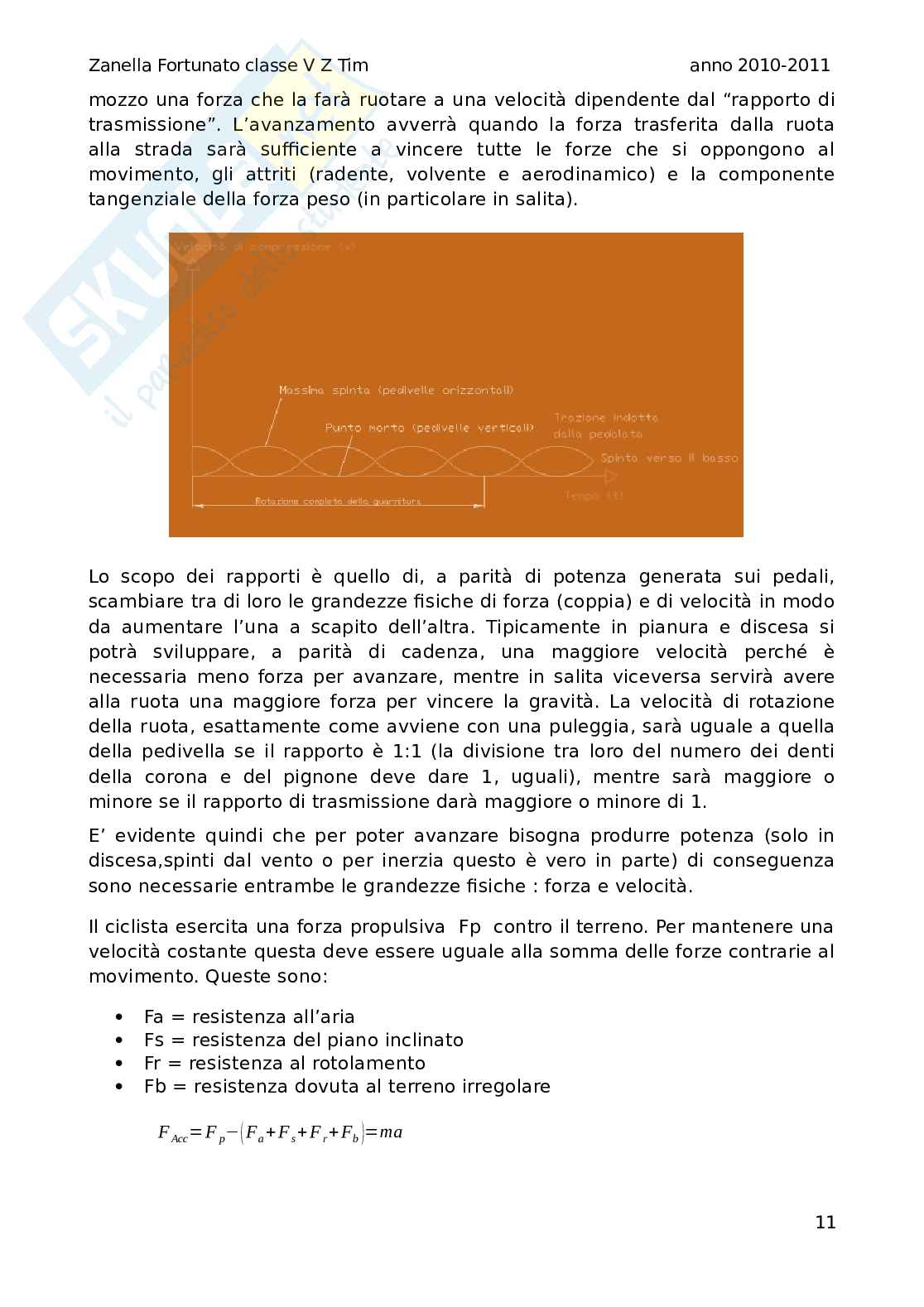 Tesina sul ciclismo Pag. 11