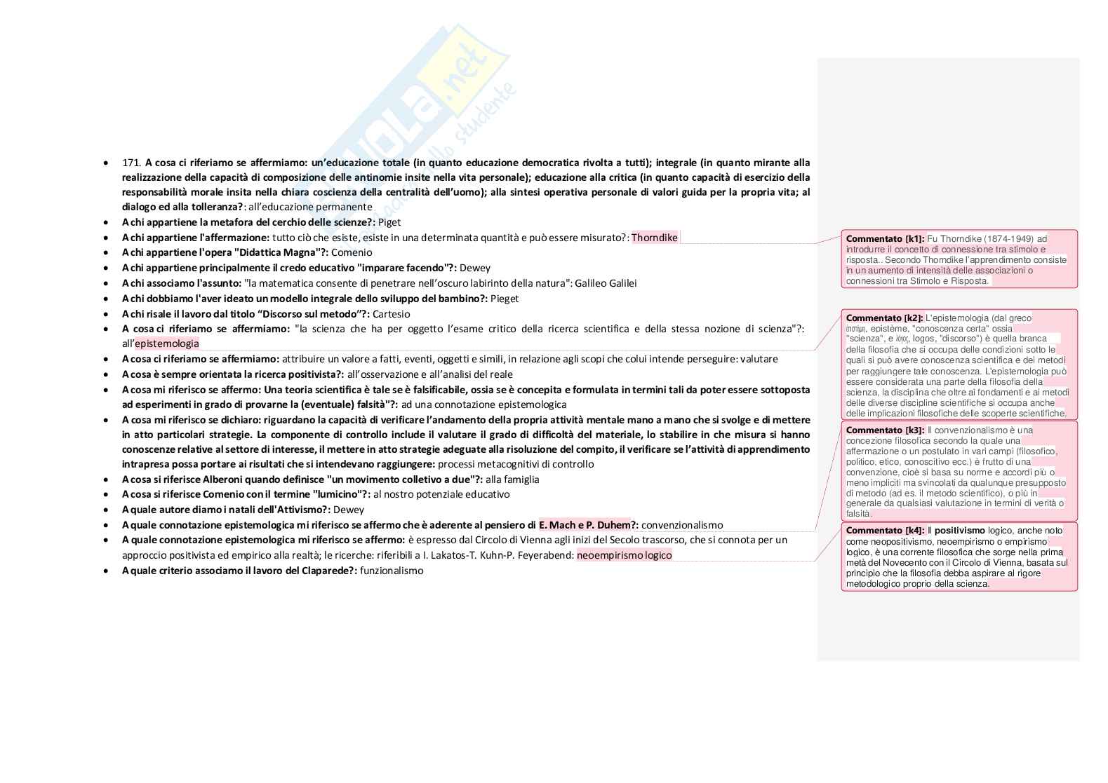 Pedagogia generale e sociale Pag. 2