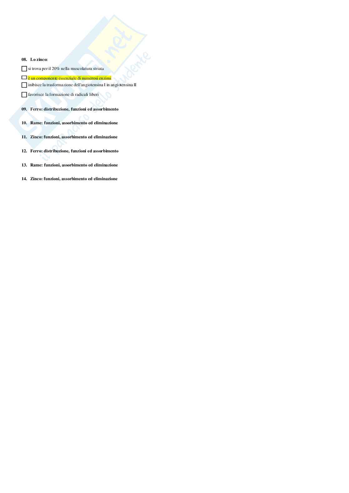 Fisiologia dei Nutrienti Pag. 46