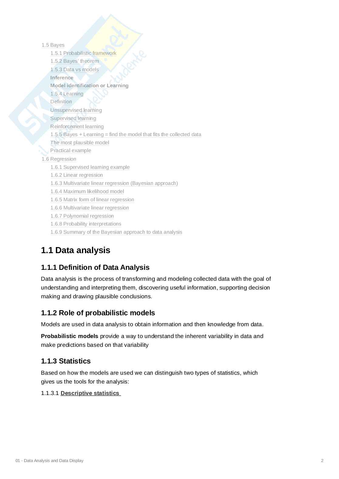 Analysis of Biomedical Data and Signals: appunti del corso Pag. 2