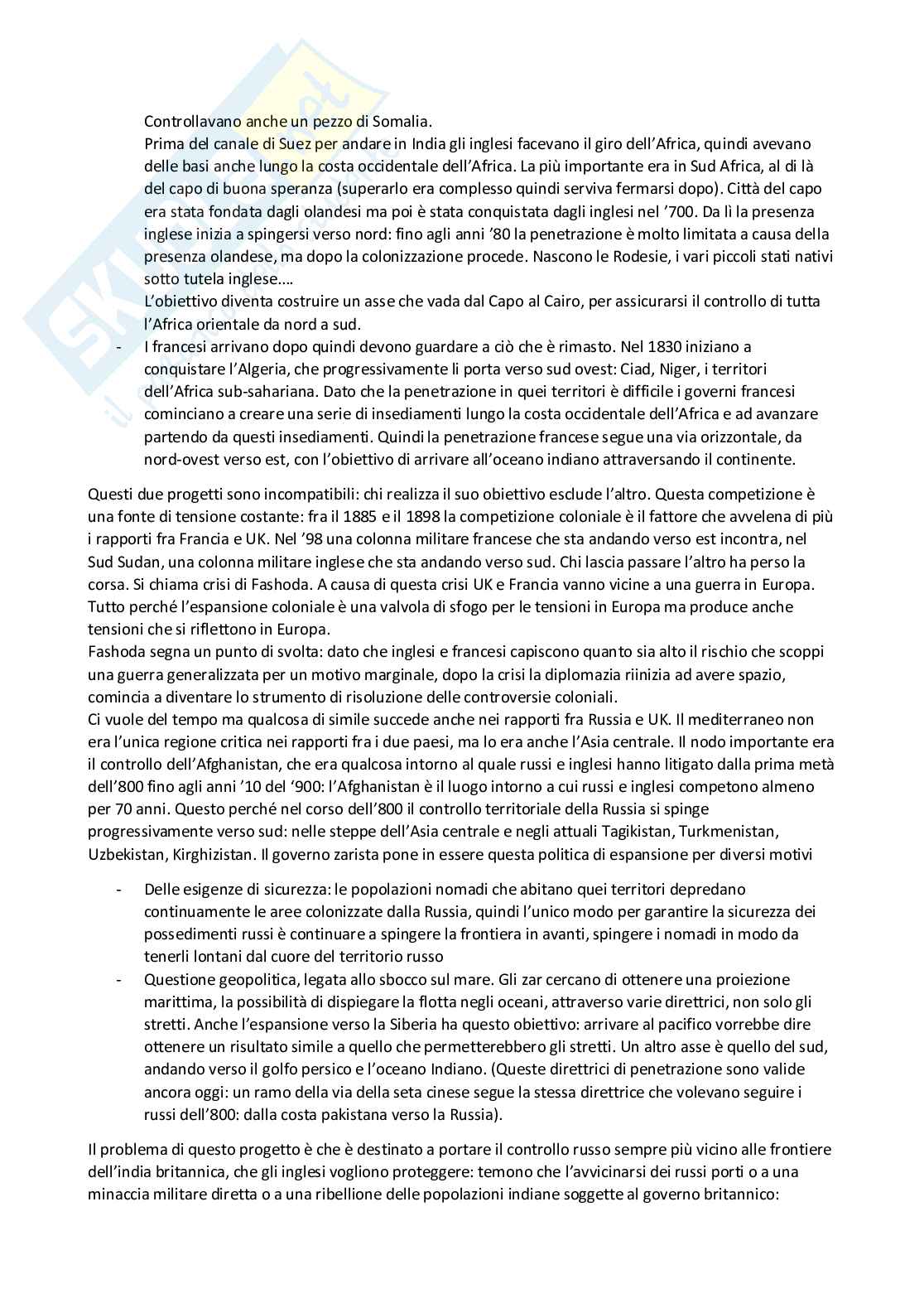 Appunti del corso di Storia delle relazioni e delle Istituzioni internazionali Pag. 51