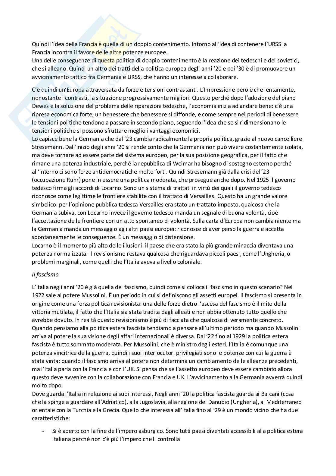 Appunti del corso di Storia delle relazioni e delle Istituzioni internazionali Pag. 91