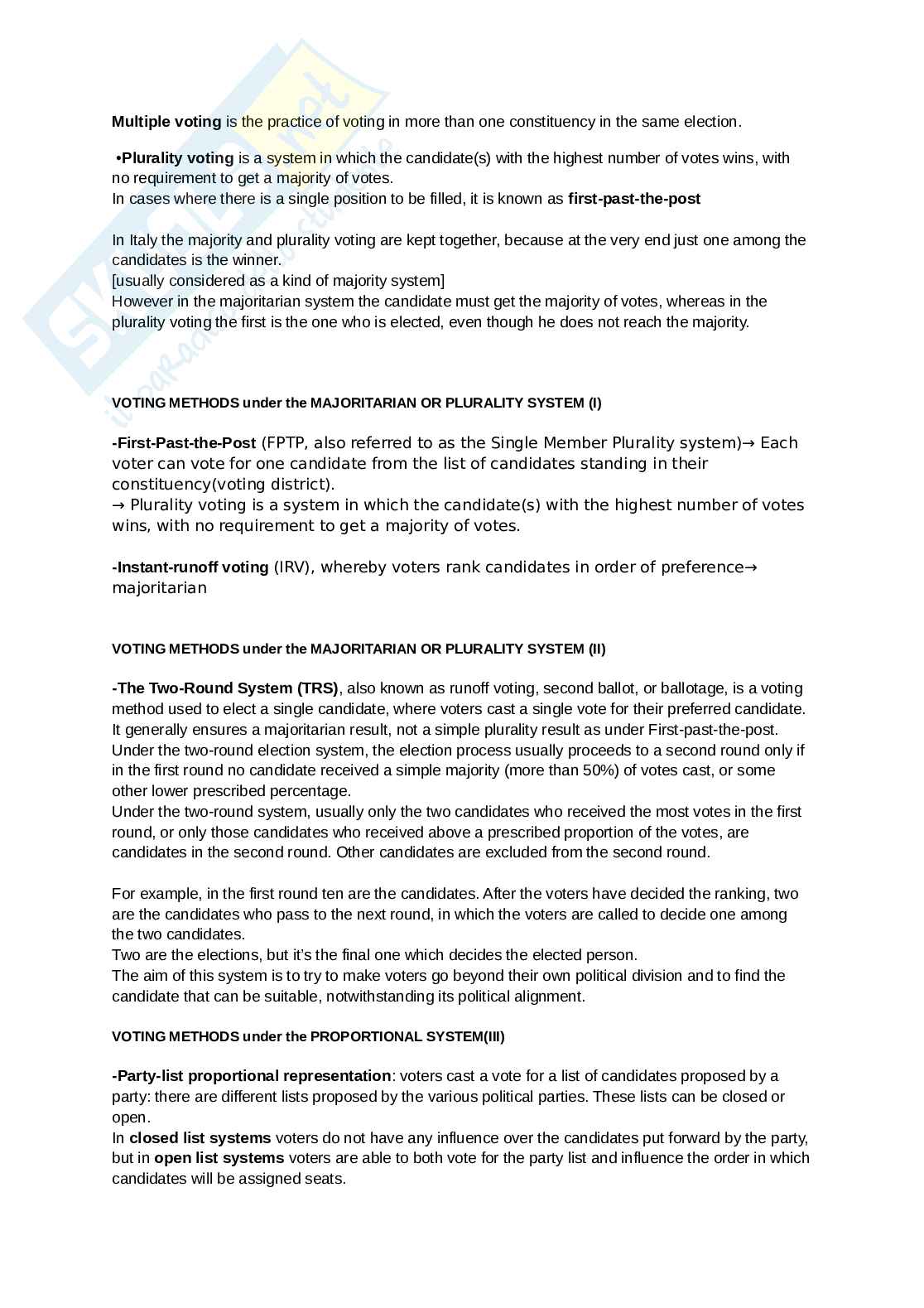 Riassunto esame Fundamental rights, Prof. Cossiri Angela Giuseppina, libro consigliato The Constitution of Italy. A Contextual Analysis, Lupo Cartabia Pag. 2