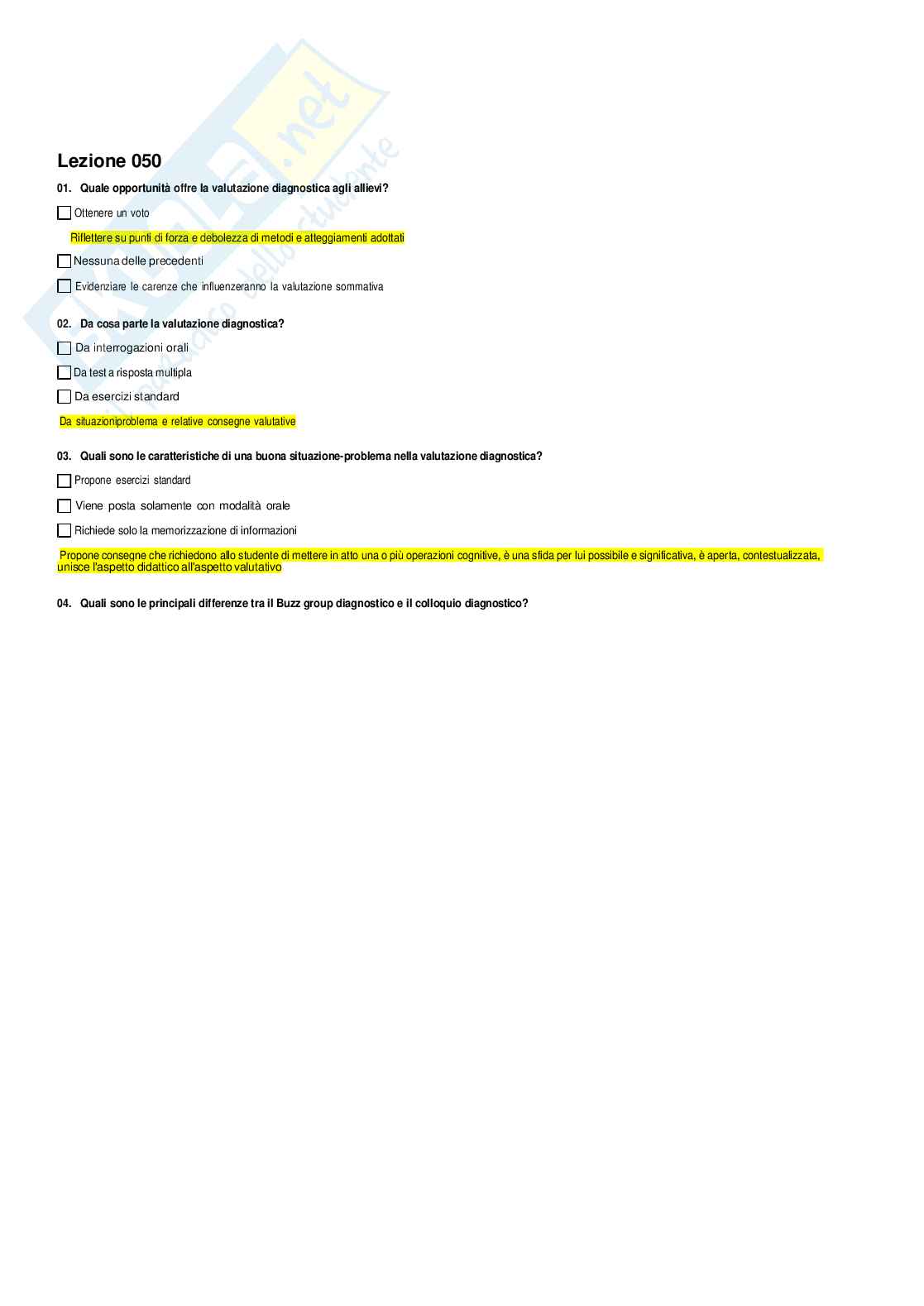 Paniere Pedagogia sperimentale Pag. 51