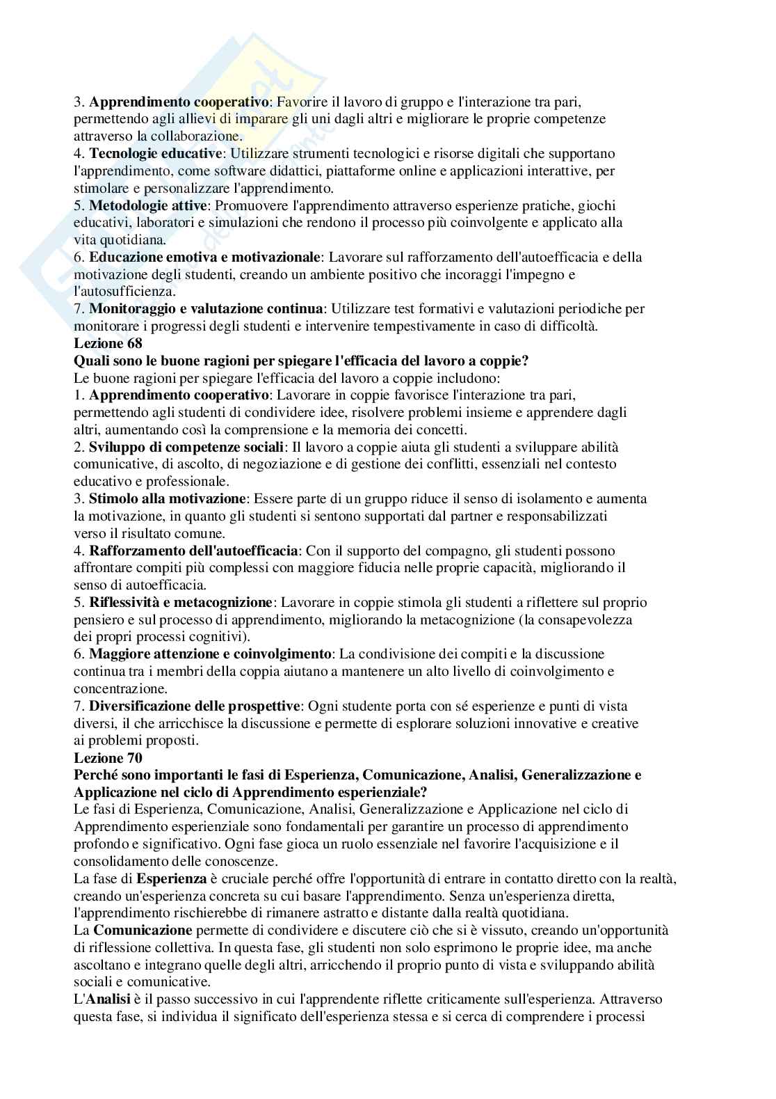 Paniere Pedagogia sperimentale - Risposte aperte - aggiornato (2026) Pag. 11