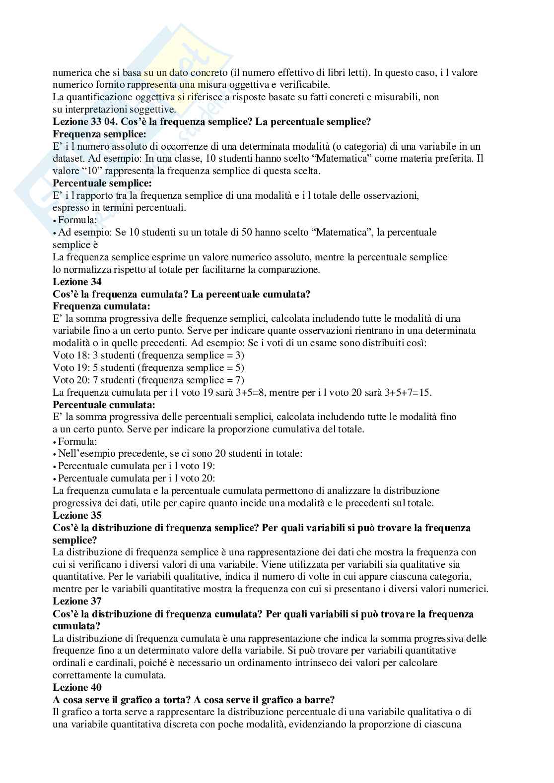 Paniere Pedagogia sperimentale - Risposte aperte - aggiornato (2026) Pag. 6