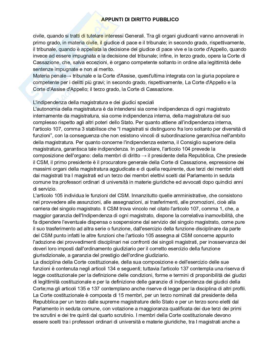 Riassunto esame Diritto pubblico, Prof. Sabbioni Paolo, libro consigliato Istituzioni di diritto pubblico , Sabbioni     Pag. 36