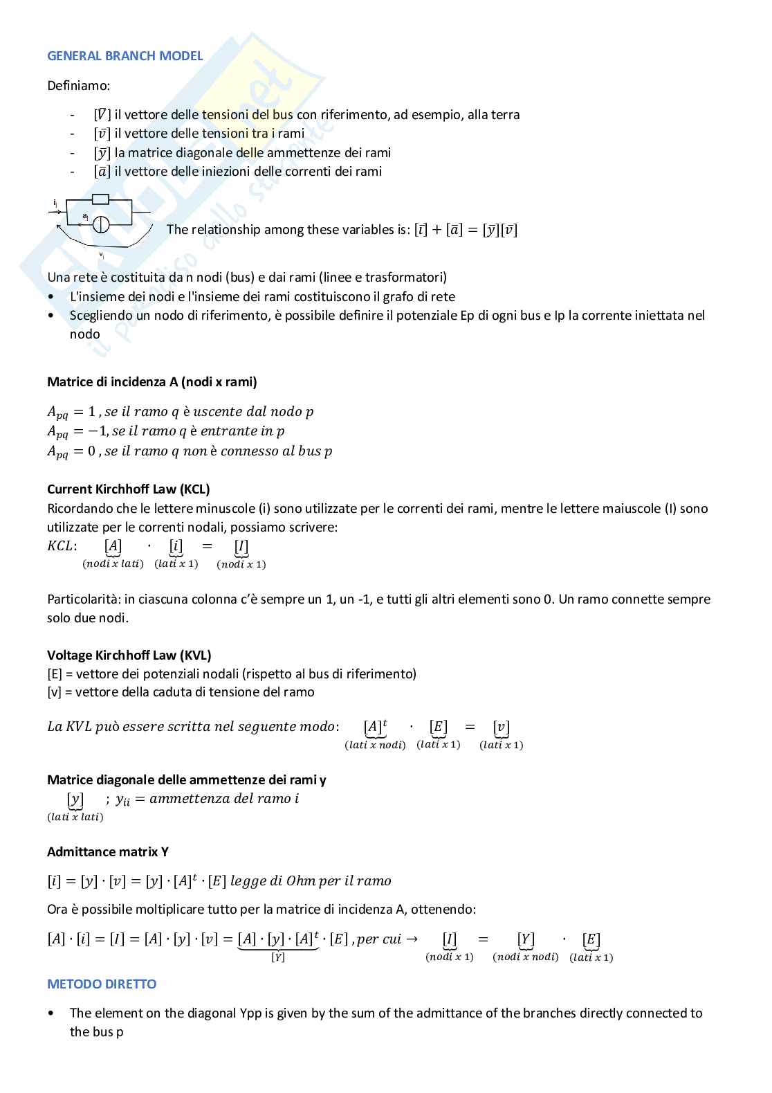 Riassunto parte teorica per orale esame Electric Power Systems Pag. 6