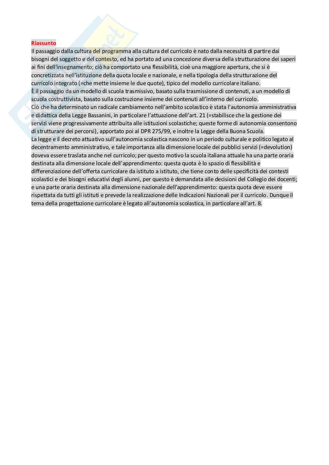 Teorie e metodi di progettazione e di valutazione scolastica (B024359) - Kit completo, progettazione curricolare e valutazione | SFP Notes Vol.27 Pag. 11