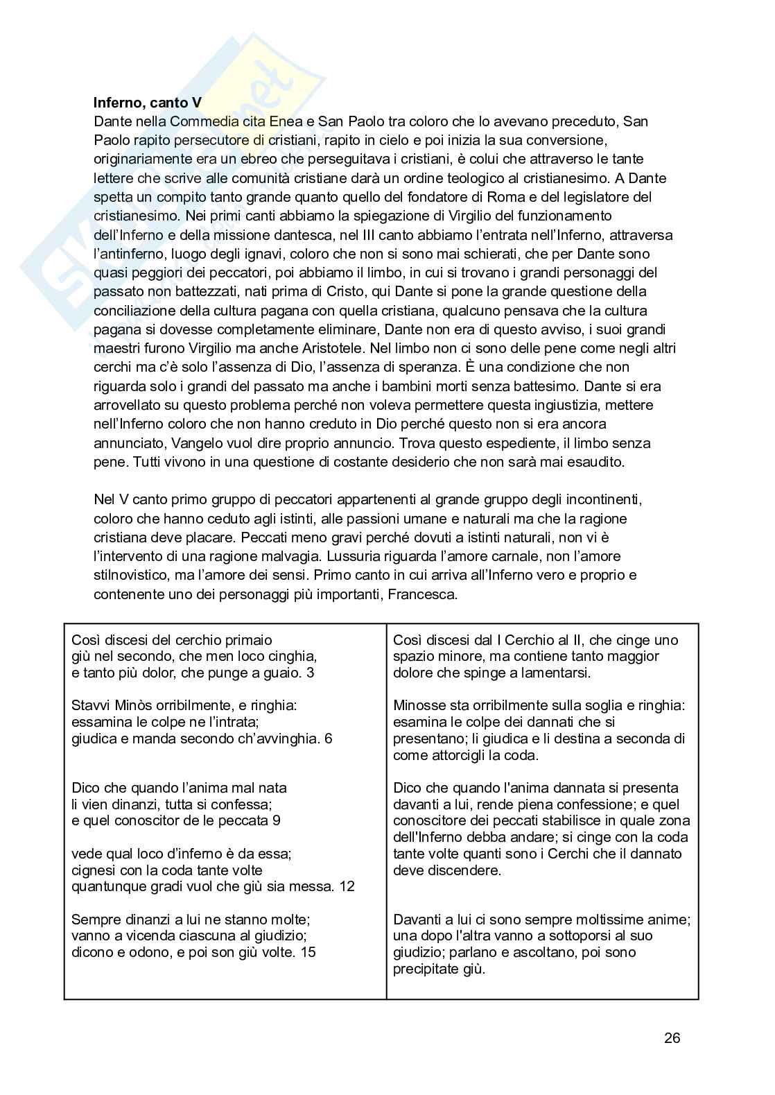 Letteratura italiana 1 Pag. 26