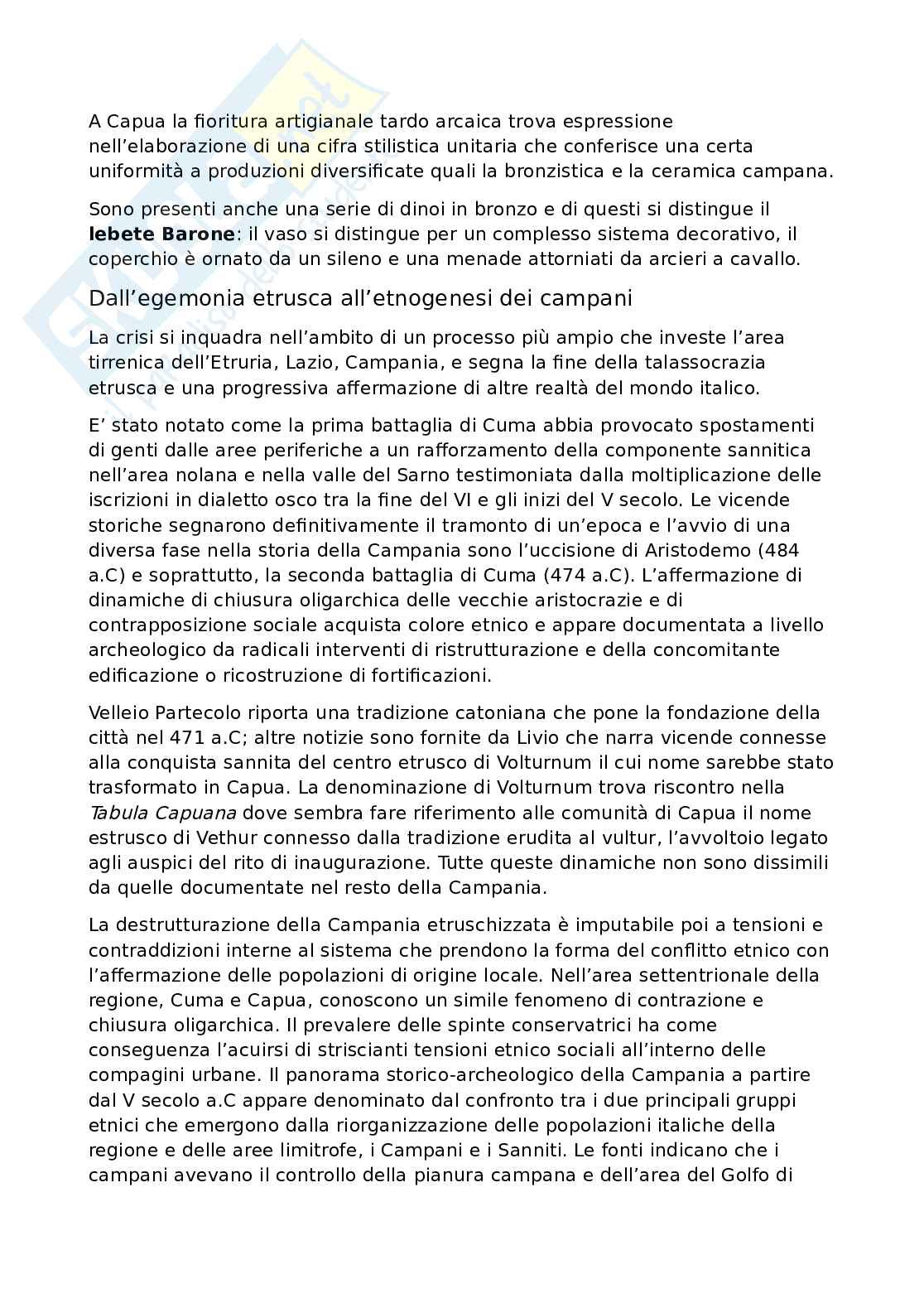 Riassunto esame Etruscologia, Prof. Michetti Laura Maria, libro consigliato Manuale di introduzione all'etruscologia, Bartoloni Pag. 31