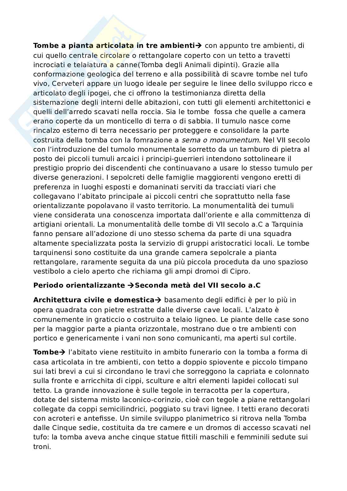 Riassunto esame Etruscologia, Prof. Michetti Laura Maria, libro consigliato Manuale di introduzione all'etruscologia, Bartoloni Pag. 36