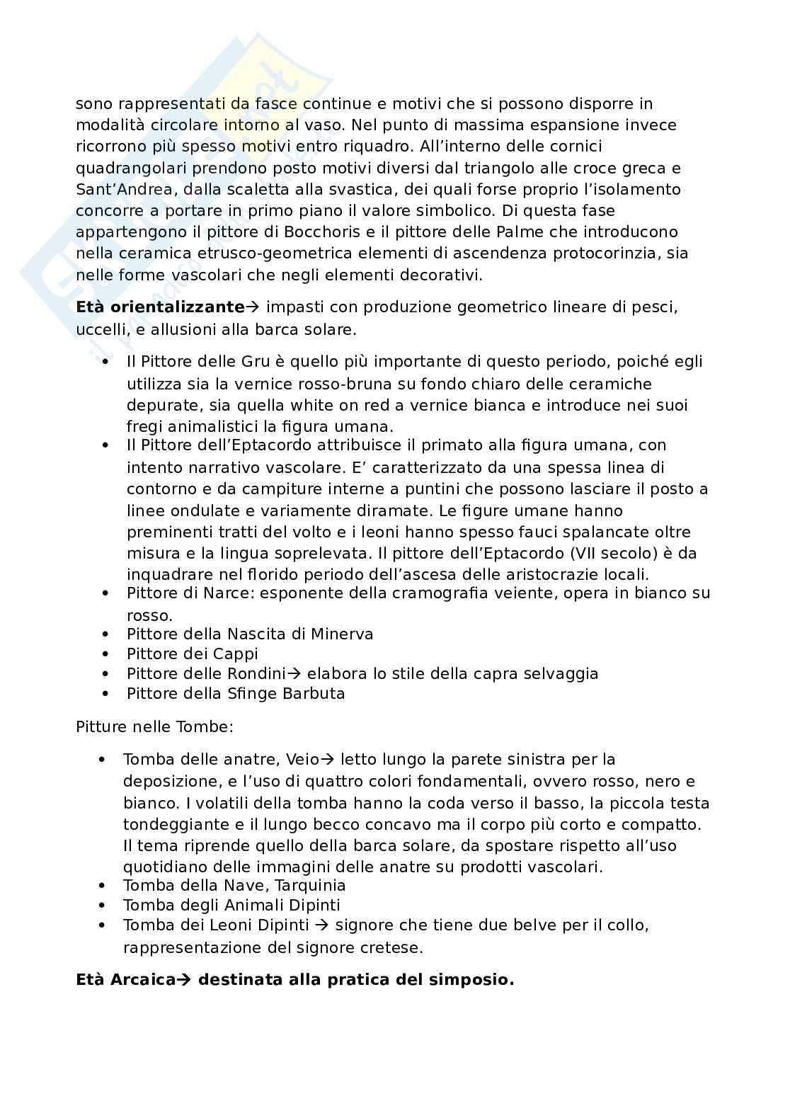 Riassunto esame Etruscologia, Prof. Michetti Laura Maria, libro consigliato Manuale di introduzione all'etruscologia, Bartoloni Pag. 41