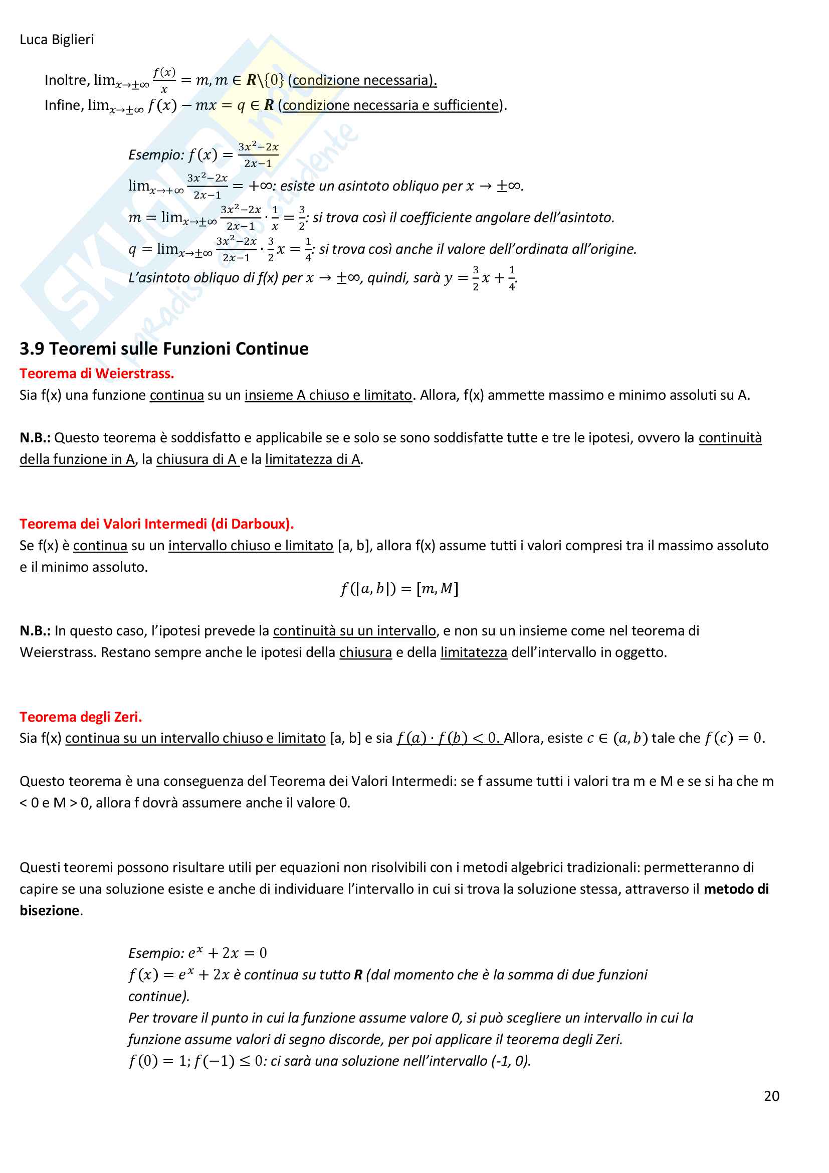 Matematica generale Pag. 21