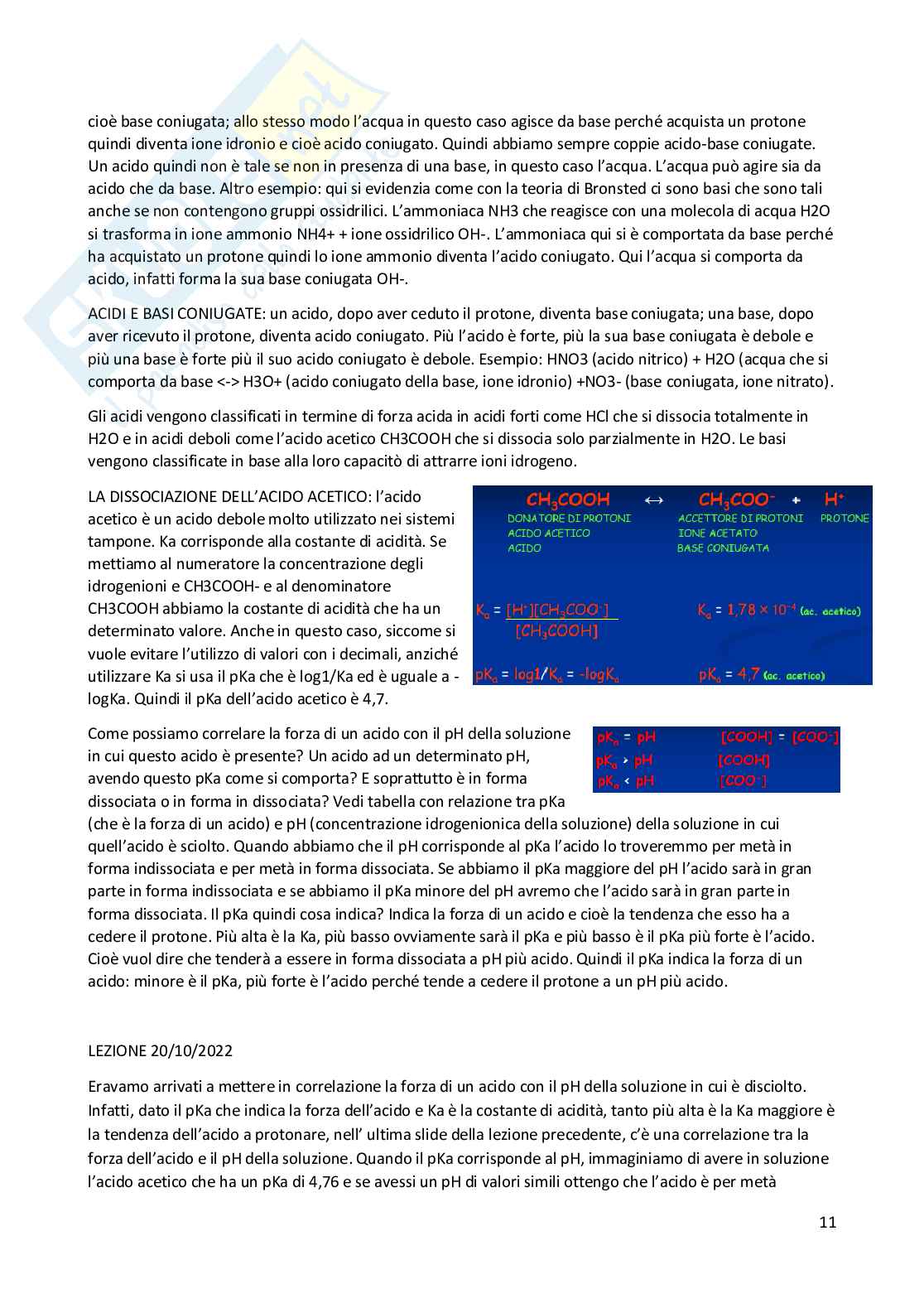 Elementi di Chimica e molecole biologiche Pag. 11