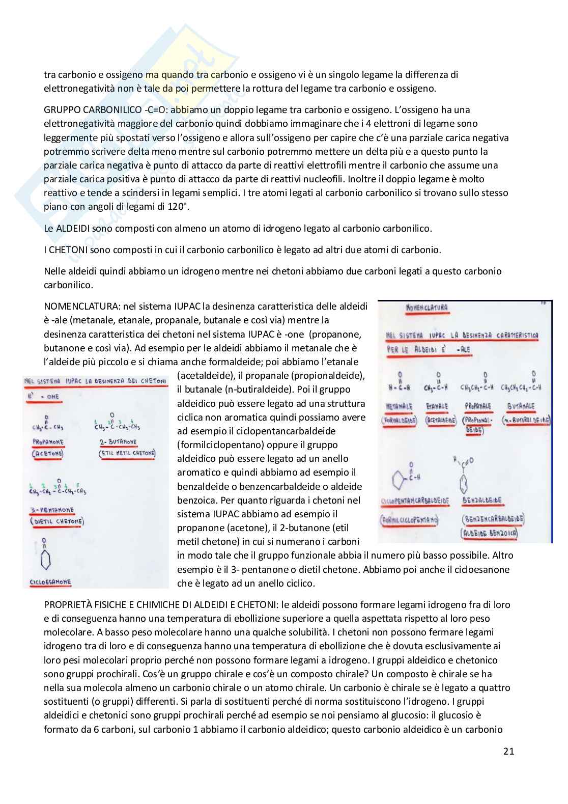Elementi di Chimica e molecole biologiche Pag. 21