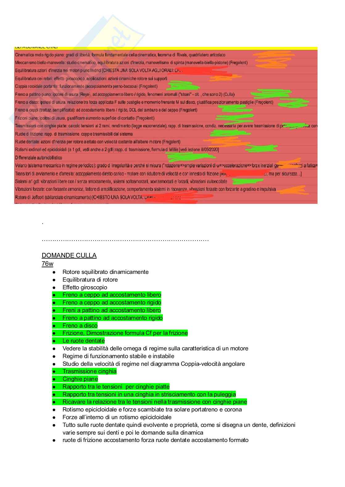 Meccanica applicata alle macchine Pag. 1