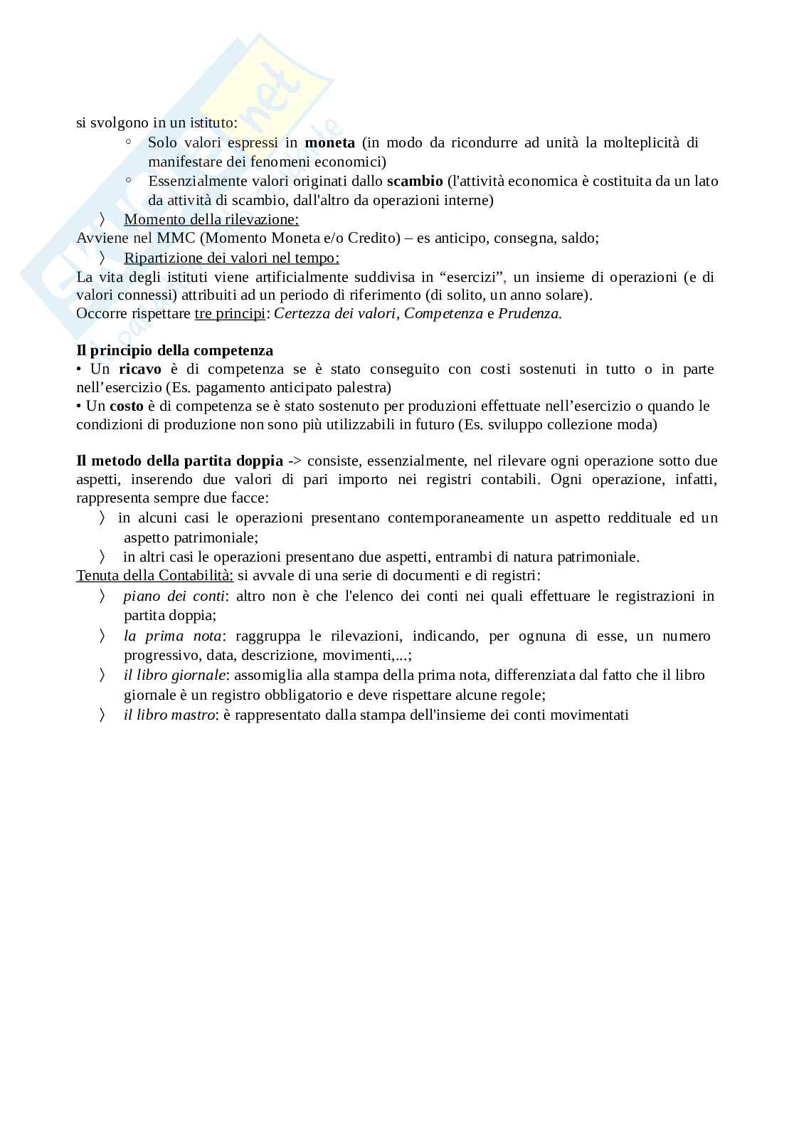 Appunti chiari e sintetici di Economia aziendale, aggiornato e completo del corso. Preparazione esame veloce con spiegazioni semplificate  Pag. 11