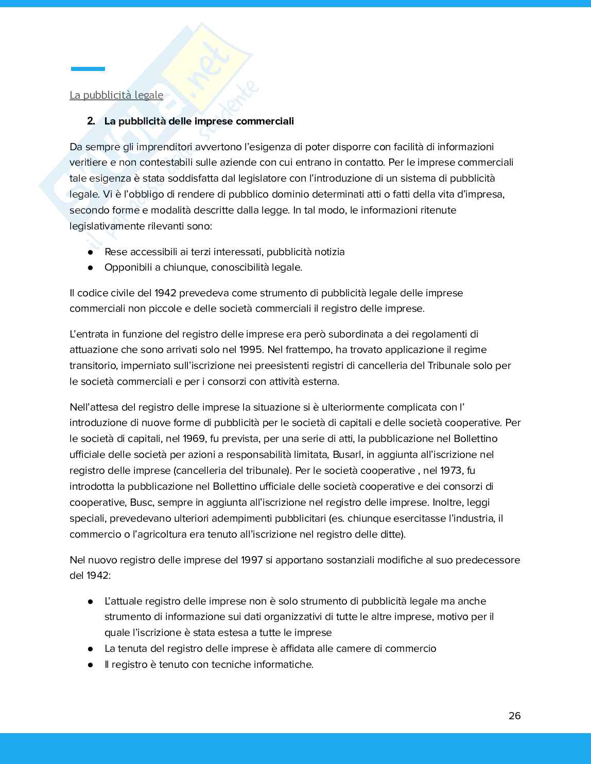 Riassunto esame Diritto commerciale, Prof. Iermano Gabriella, libro consigliato Diritto dell'impresa e diritto della società, Campobasso Pag. 26