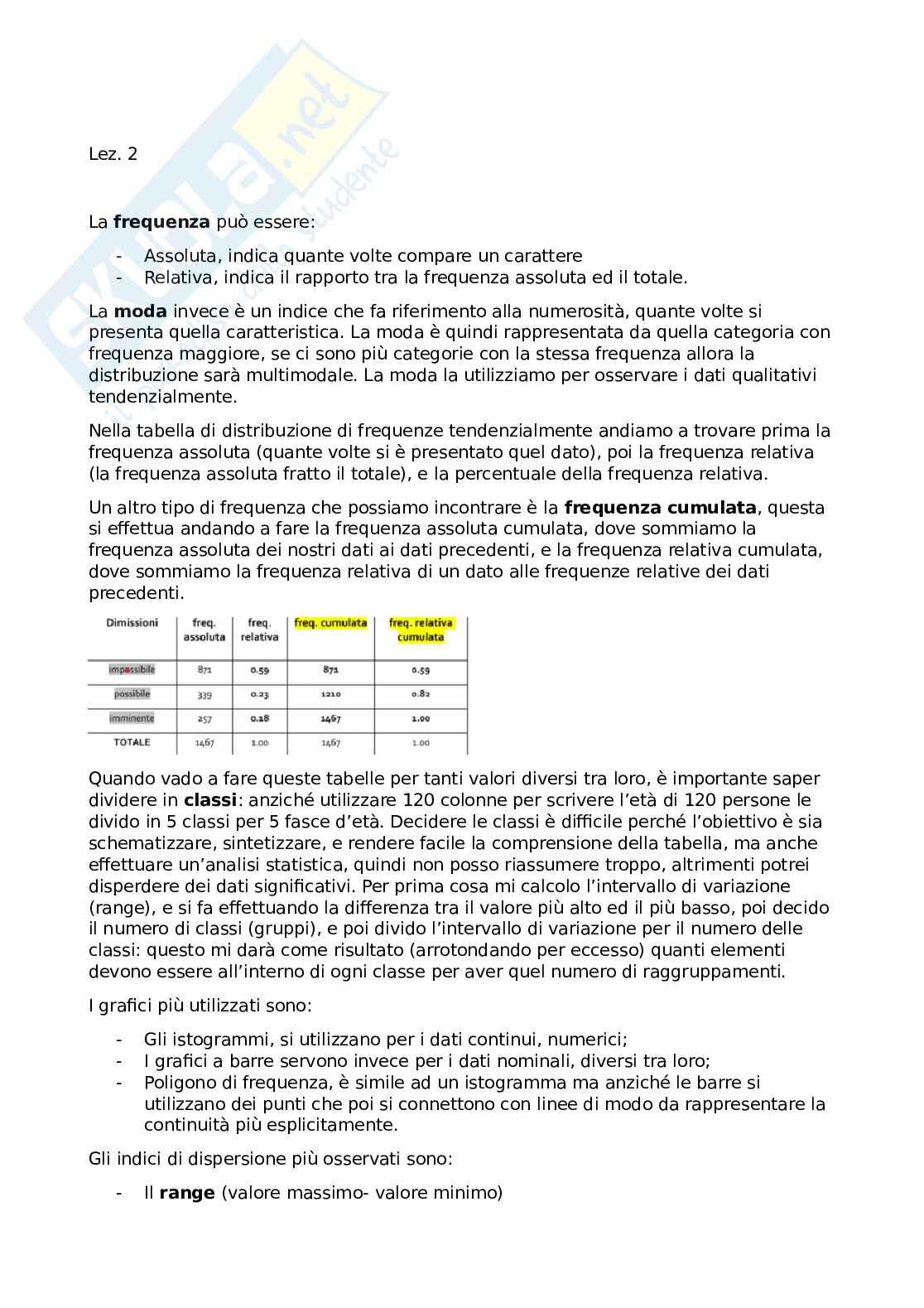 Statistica medica Pag. 2