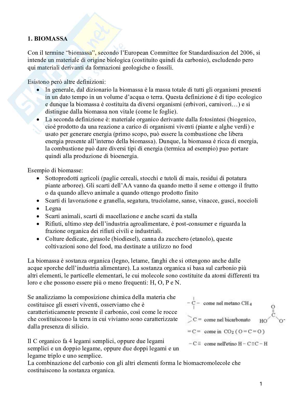 Appunti Lezioni e diapositive di Uso e riciclo delle biomasse agroalimentari Pag. 2