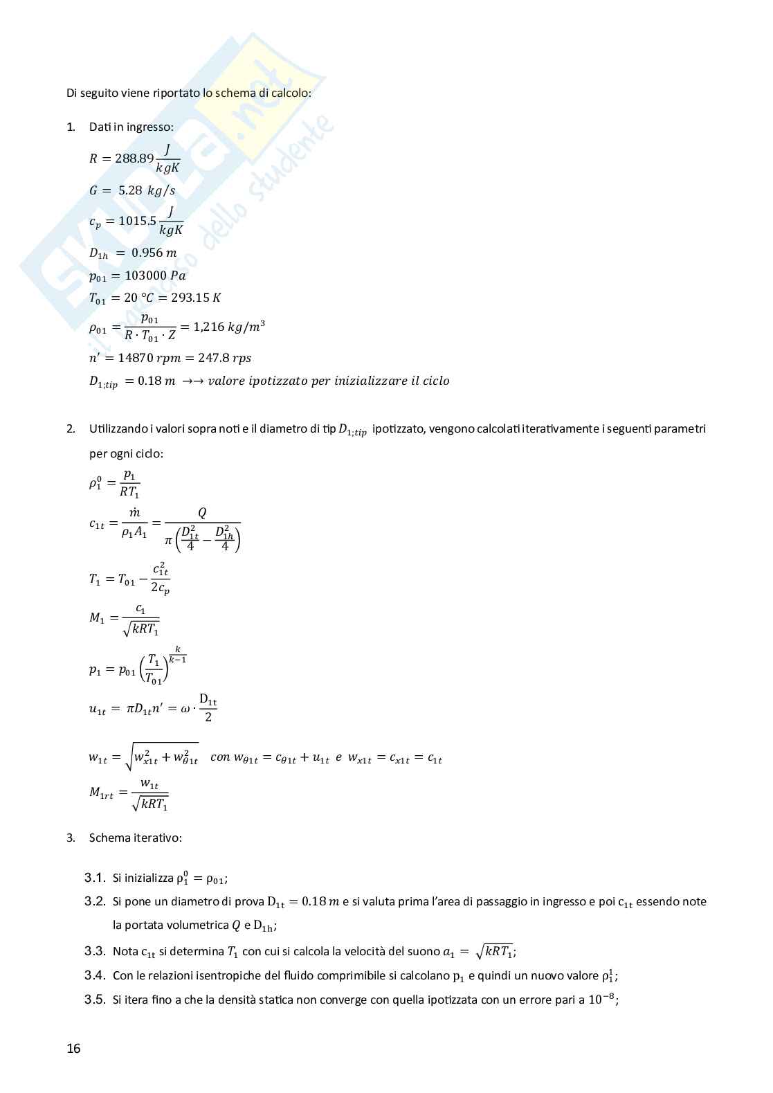 Progetti esame Turbomacchine  Pag. 16