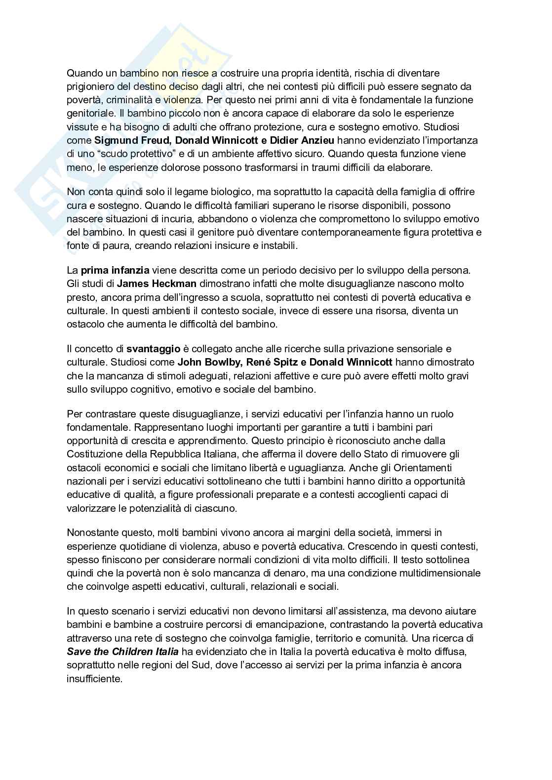 Riassunto esame Pedagogia speciale, Prof. Sabatano Fausta, libro consigliato Pedagogia speciale, Aiello Pag. 21