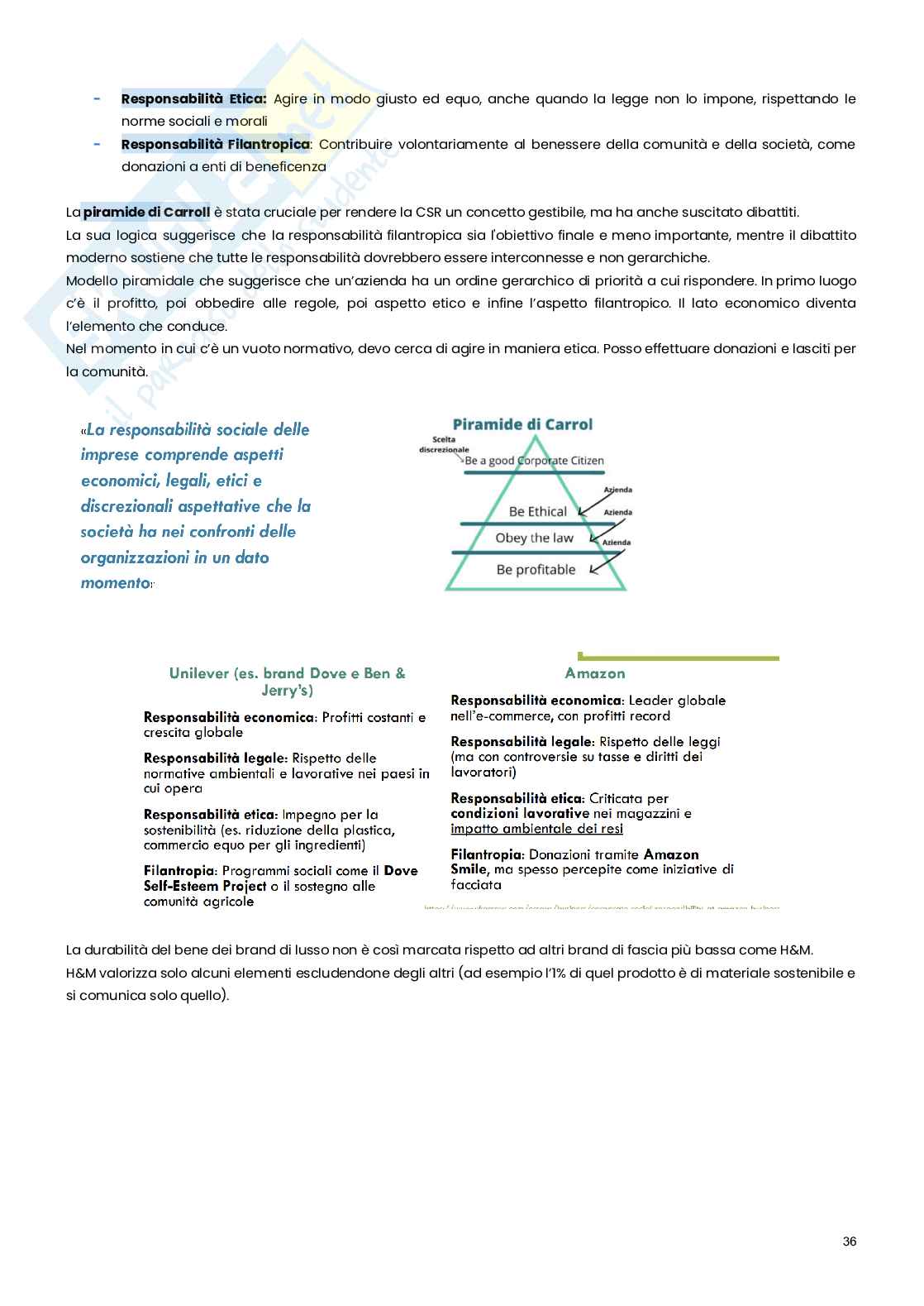 Management e gestione delle imprese sostenibili   Pag. 36