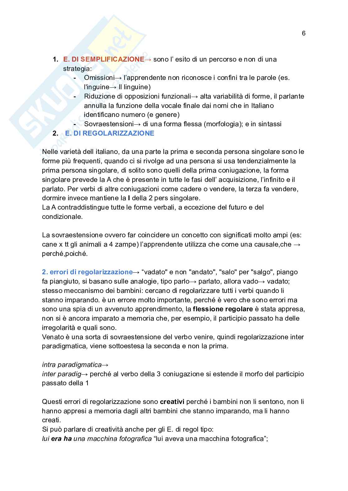 Appunti di Metodi di analisi linguistica bis  Pag. 6