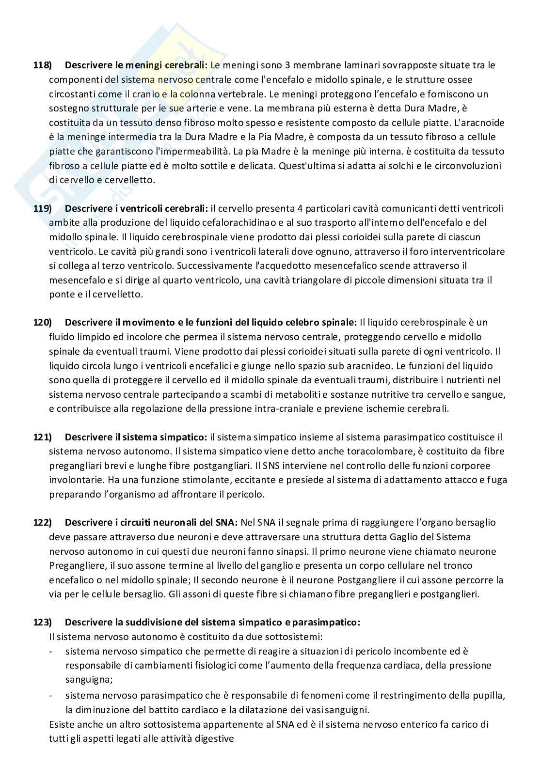Paniere Anatomia Umana Risposte Aperte Pag. 21