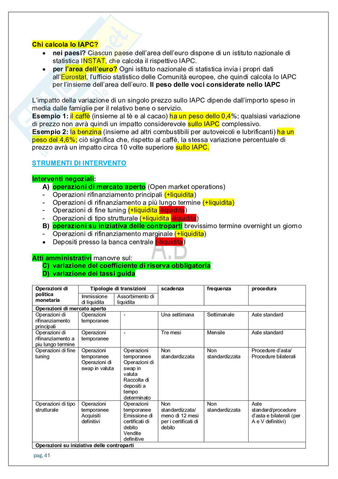 Appunti lezioni Economia degli intermediari finanziari   Pag. 41