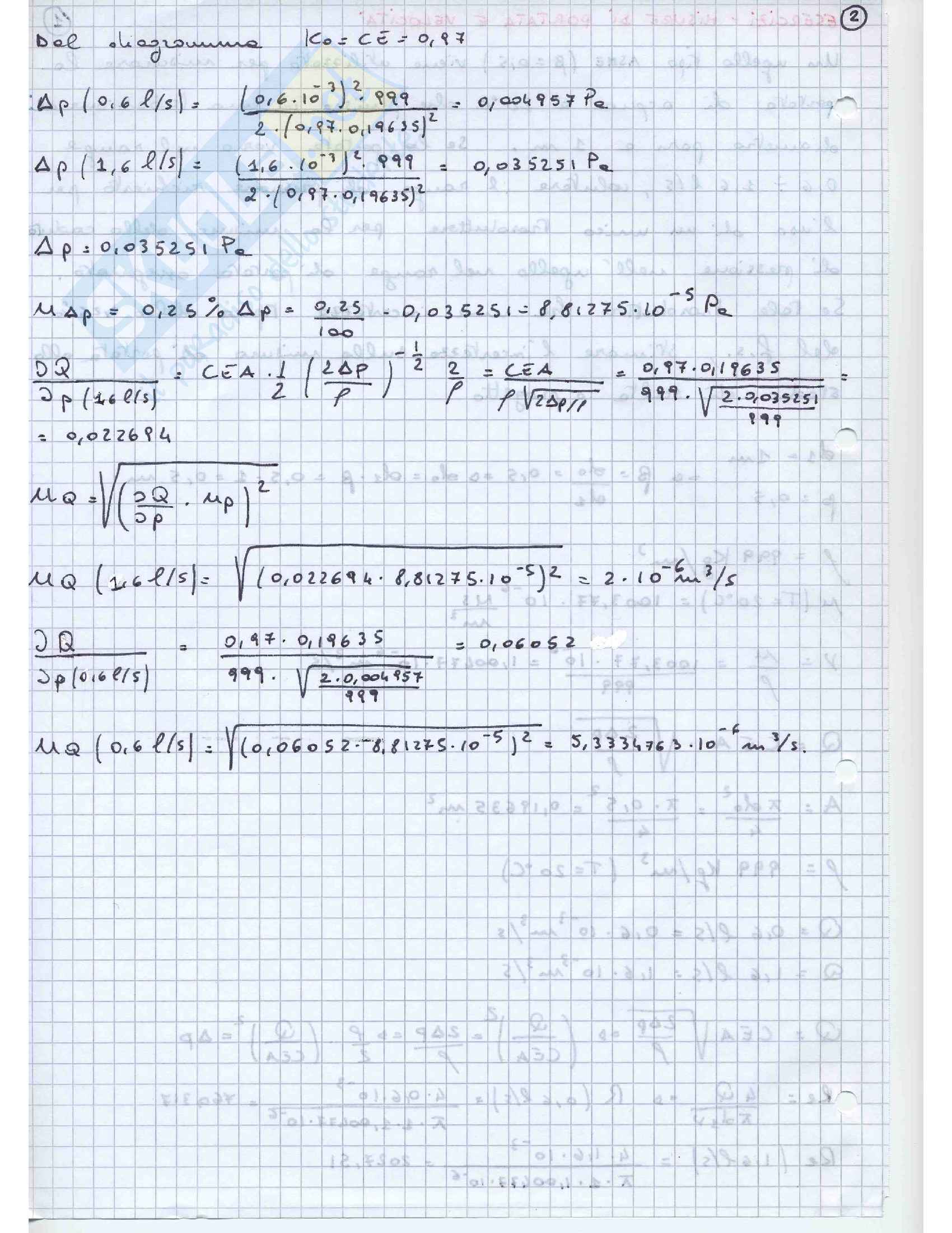 Misure Termiche e Meccaniche 2 Esercizi Pag. 2