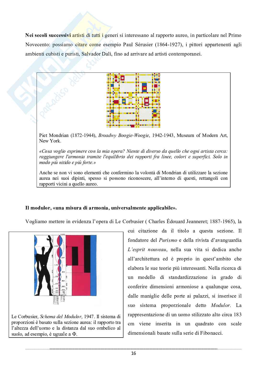 La sezione aurea, equilibrio e bellezza Pag. 16