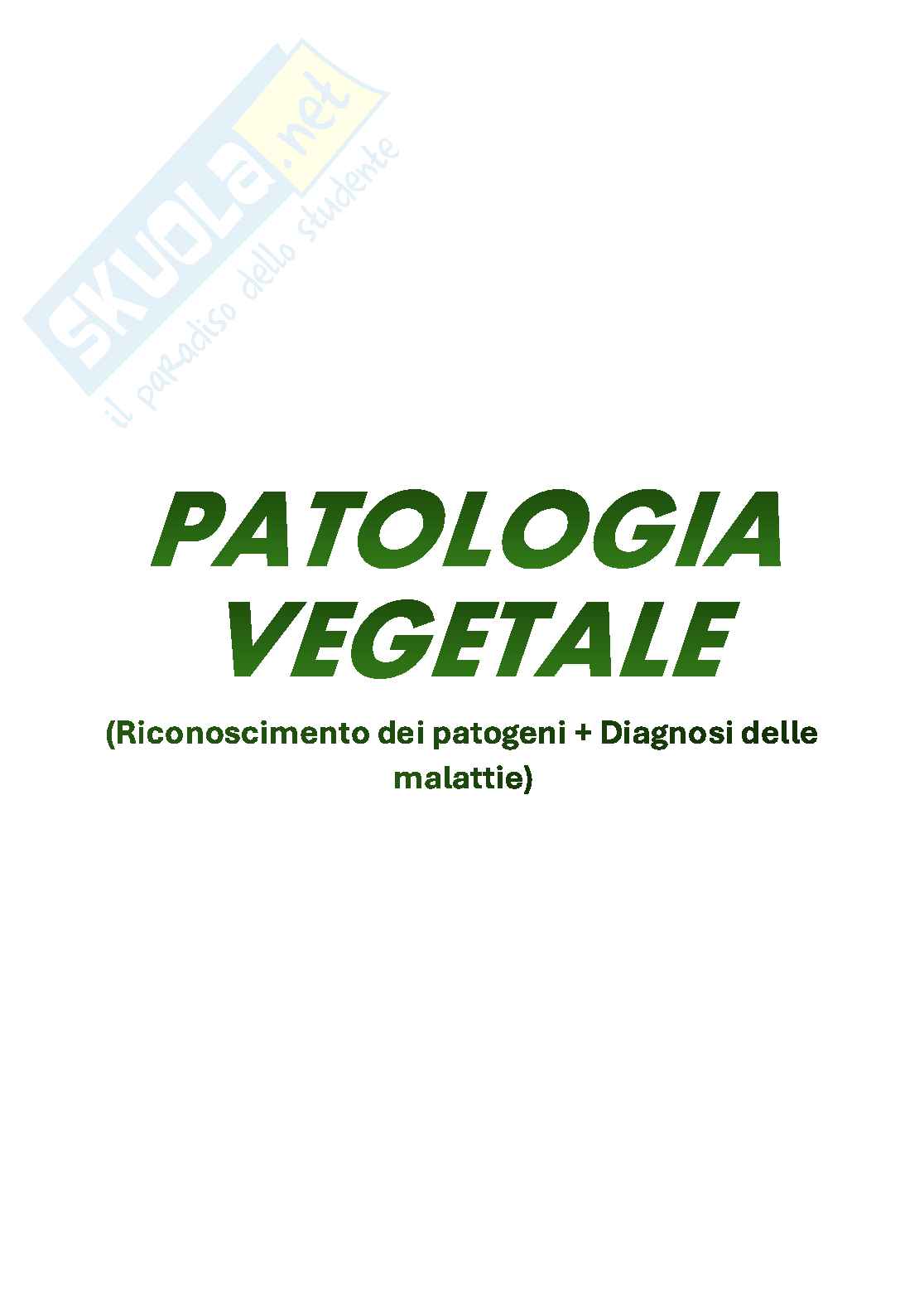 Patologia vegetale  Pag. 1