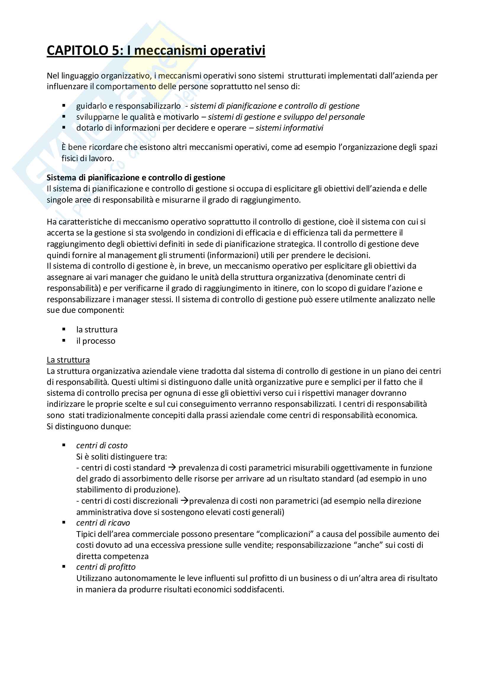 Organizzazione aziendale Pag. 36