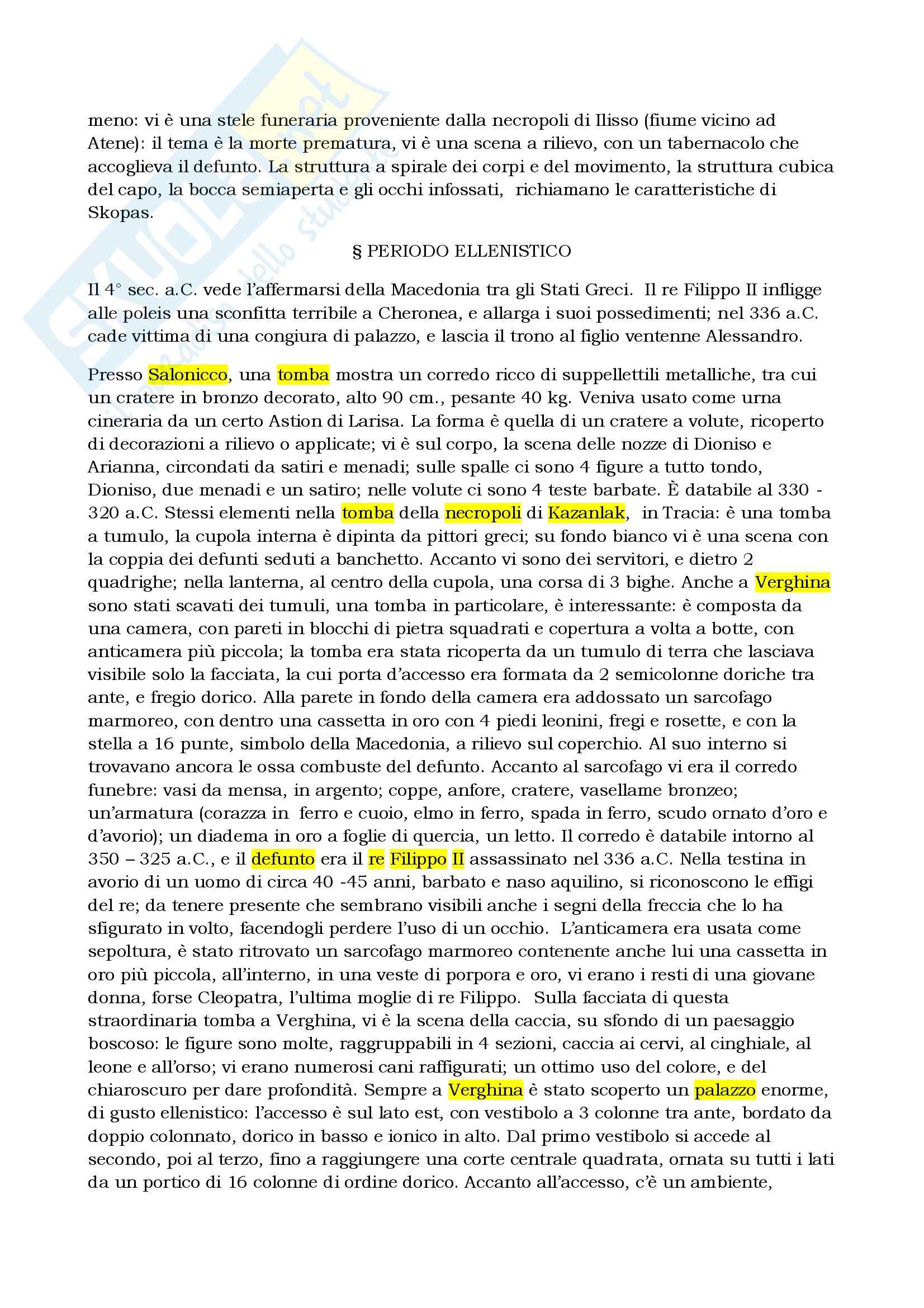 Riassunto esame Archeologia e storia dell'arte greca, prof. Bejor, libro consigliato Arte greca Pag. 26
