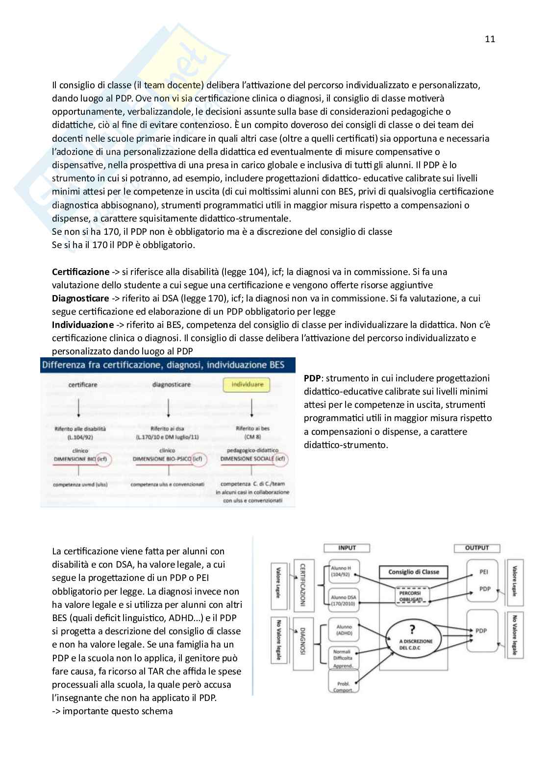 Appunti completi BES - Bisogni educativi speciali Pag. 11