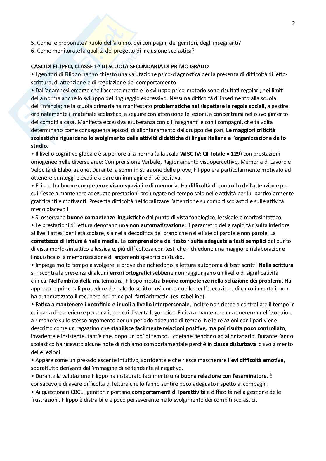 Appunti completi BES - Bisogni educativi speciali Pag. 2