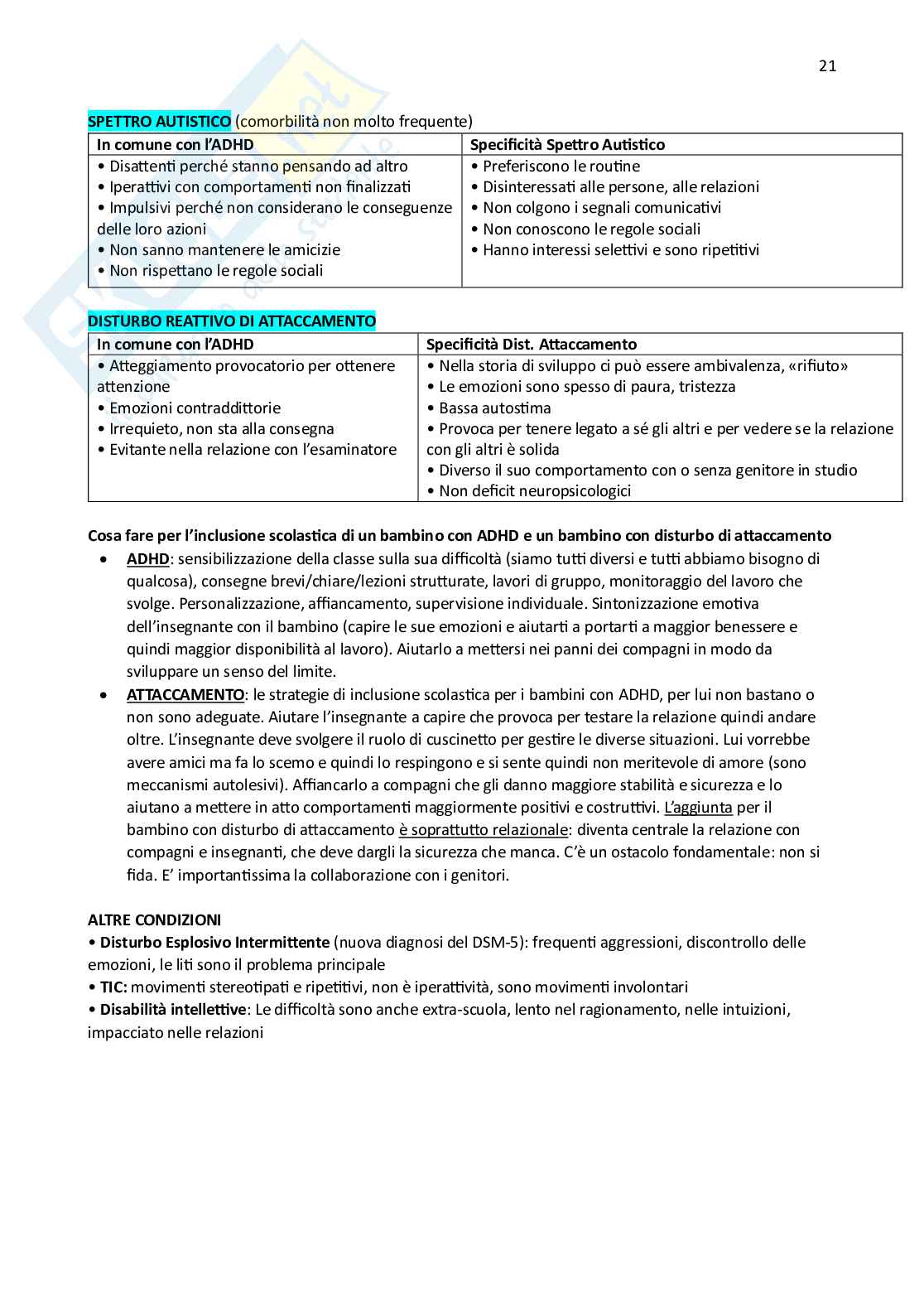 Appunti completi BES - Bisogni educativi speciali Pag. 21