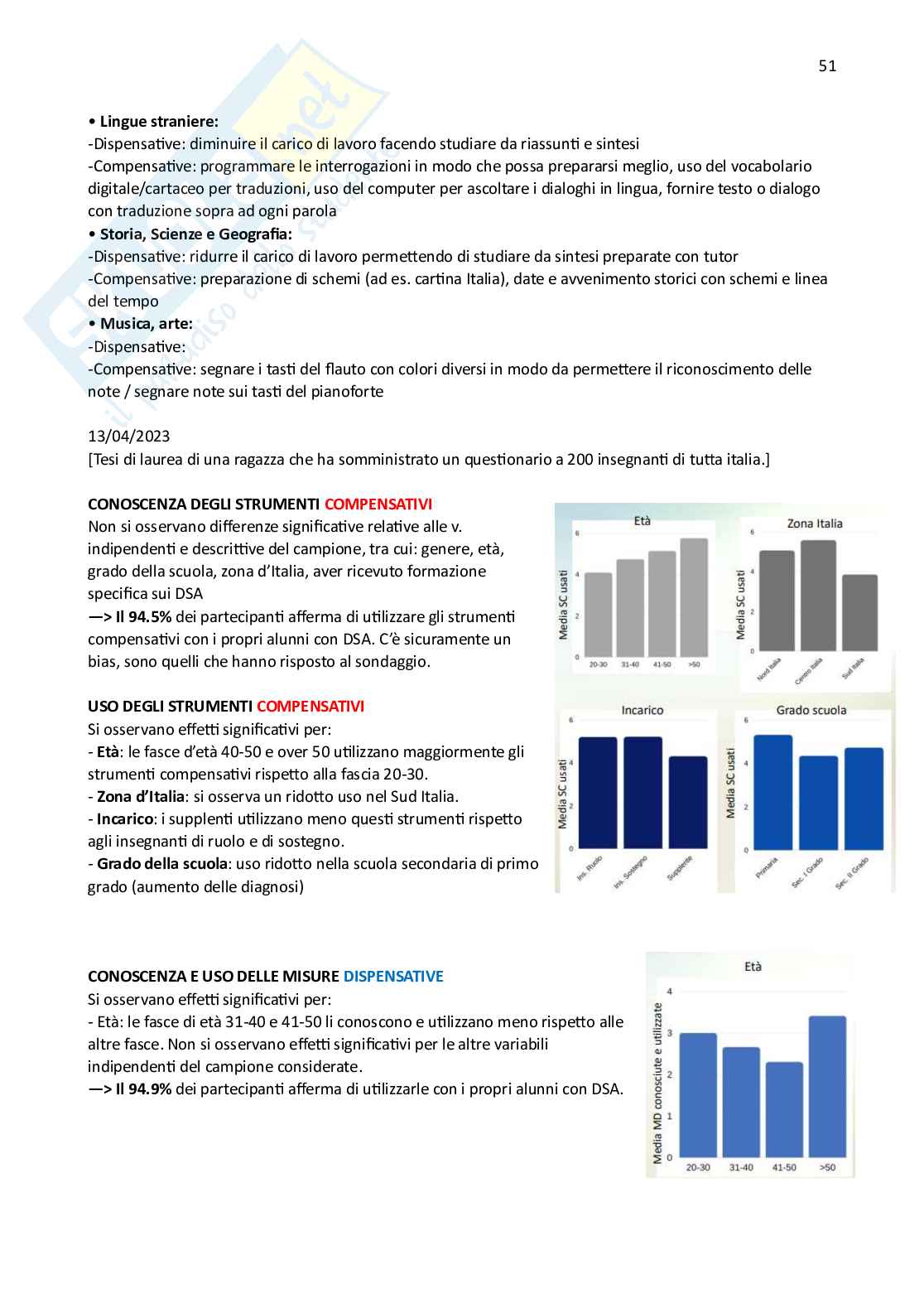 Appunti completi BES - Bisogni educativi speciali Pag. 51