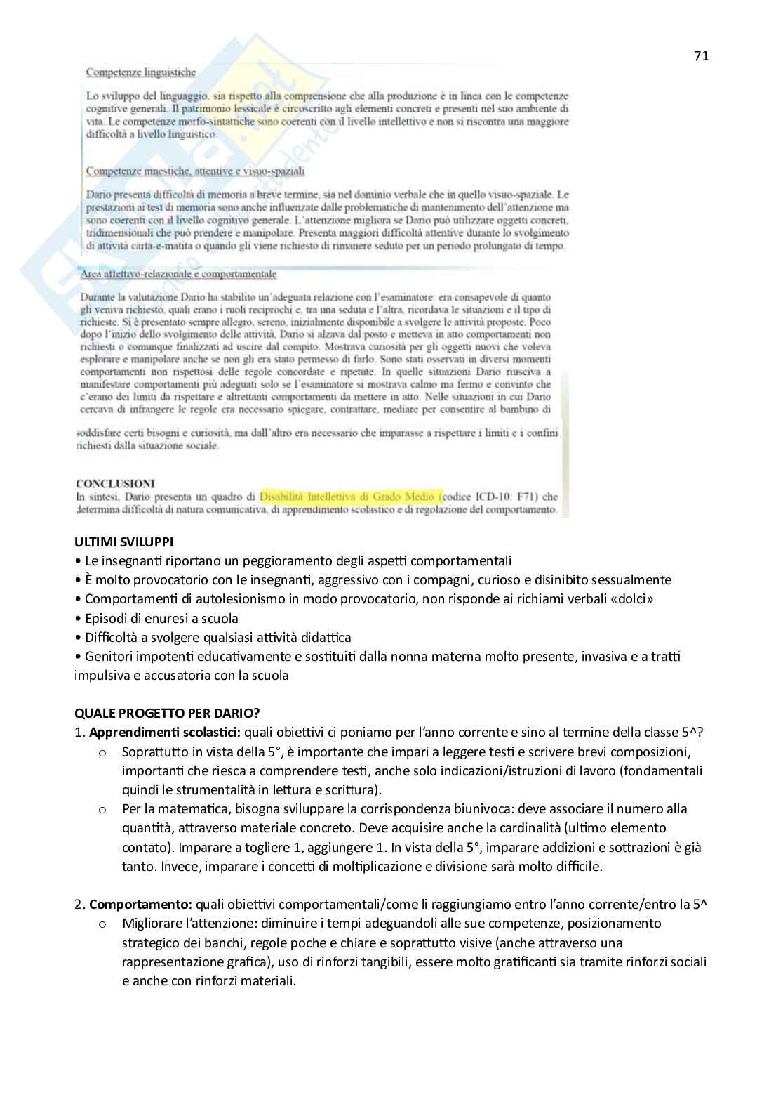 Appunti completi BES - Bisogni educativi speciali Pag. 71