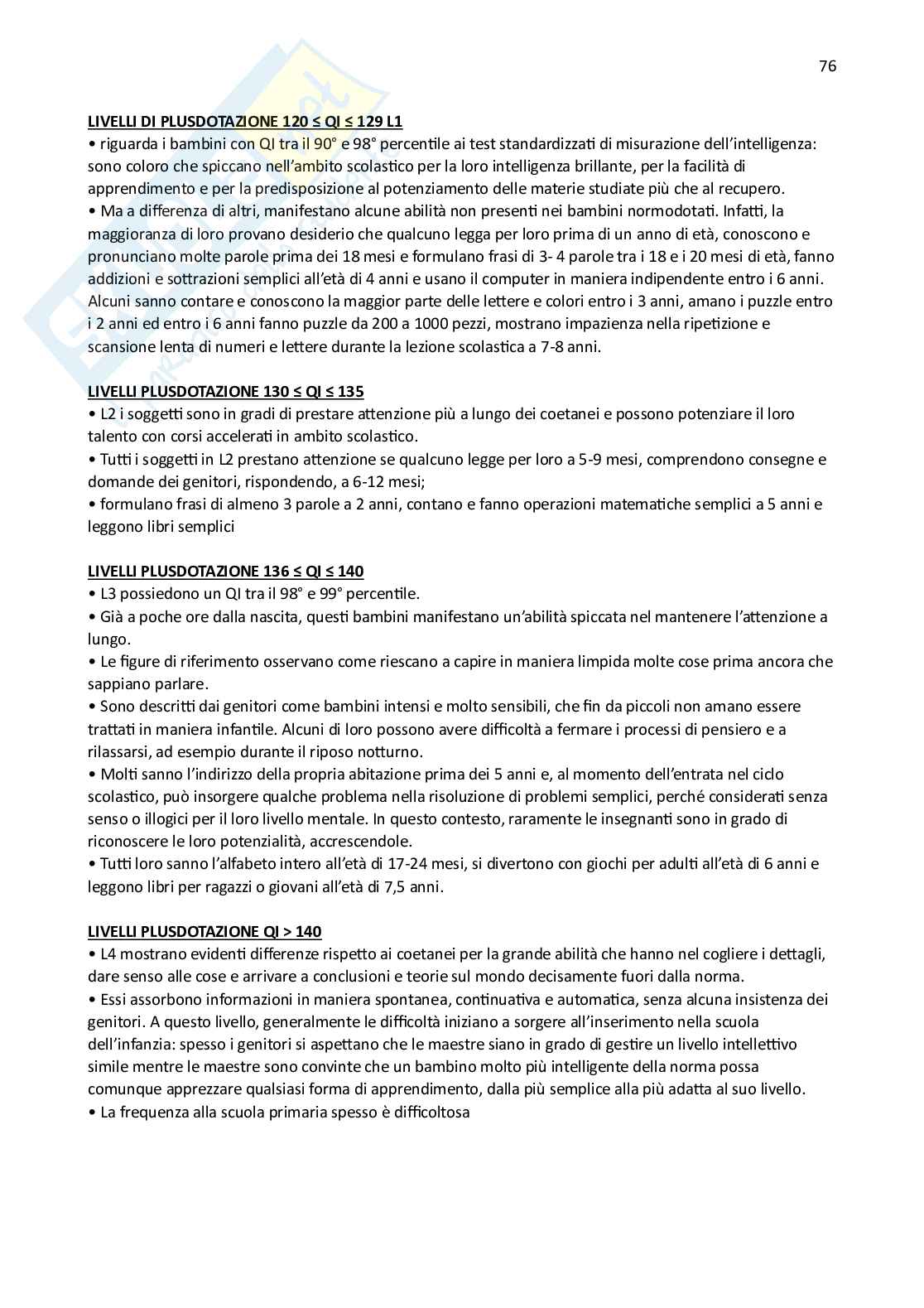 Appunti completi BES - Bisogni educativi speciali Pag. 76