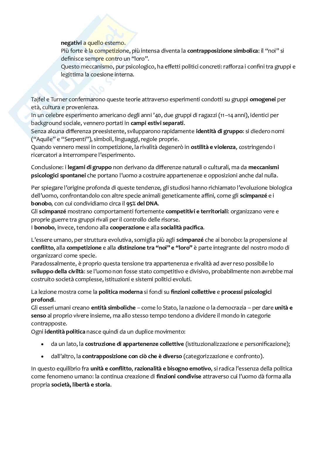 Scienza politica, primo semestre Pag. 11