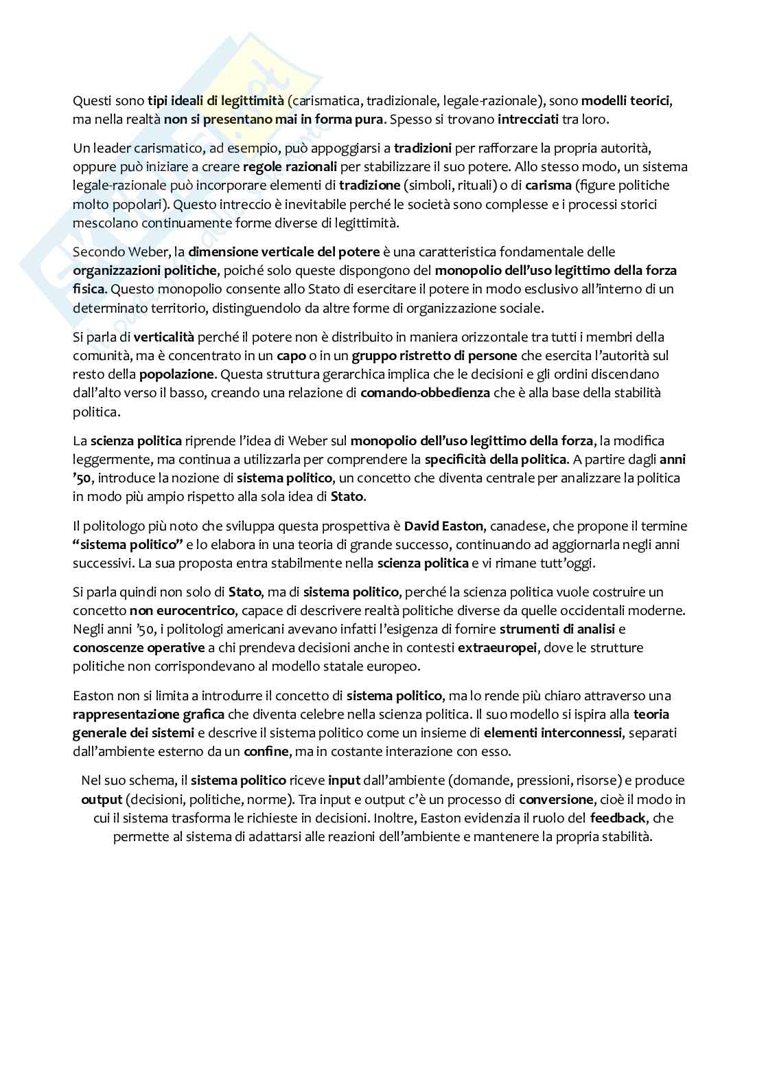 Scienza politica, primo semestre Pag. 16