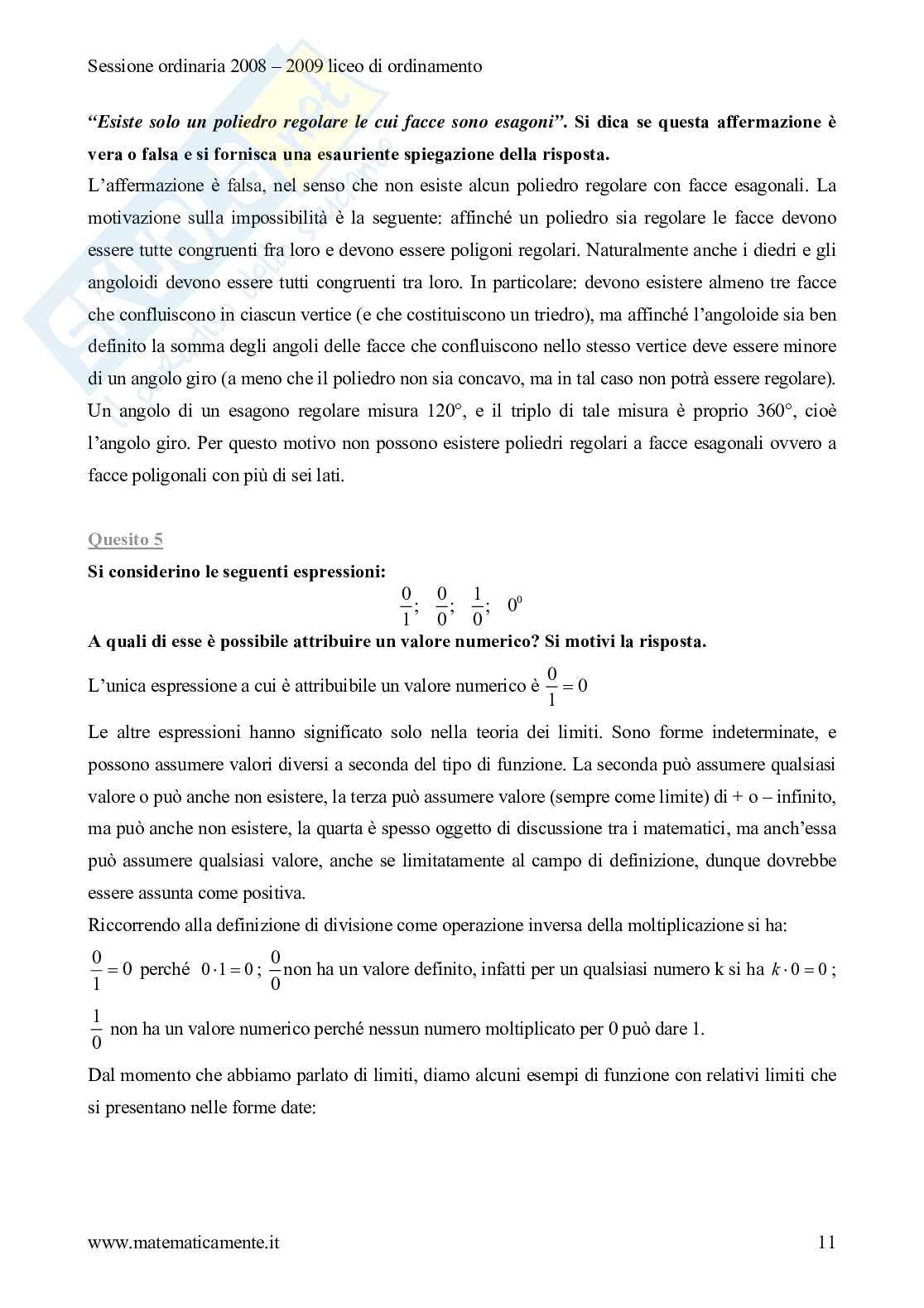 2009 - liceo scientifico di ordinamento Pag. 11