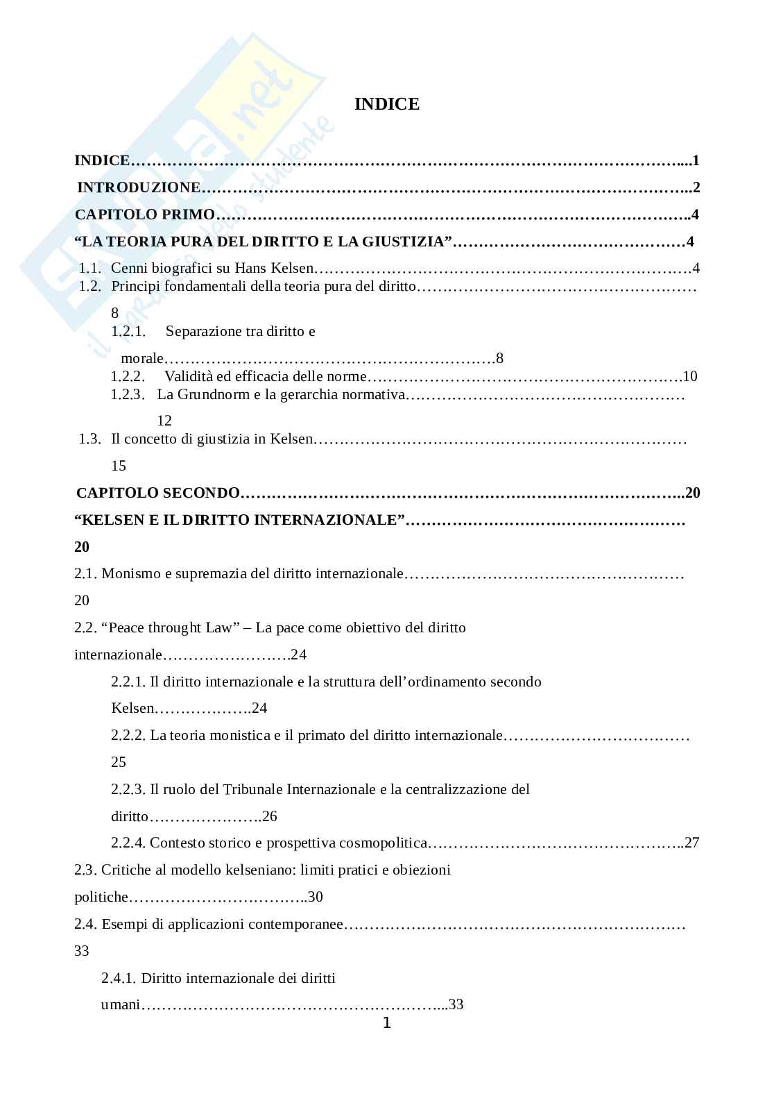 Diritto internazionale: garante di ordine e pace Pag. 1
