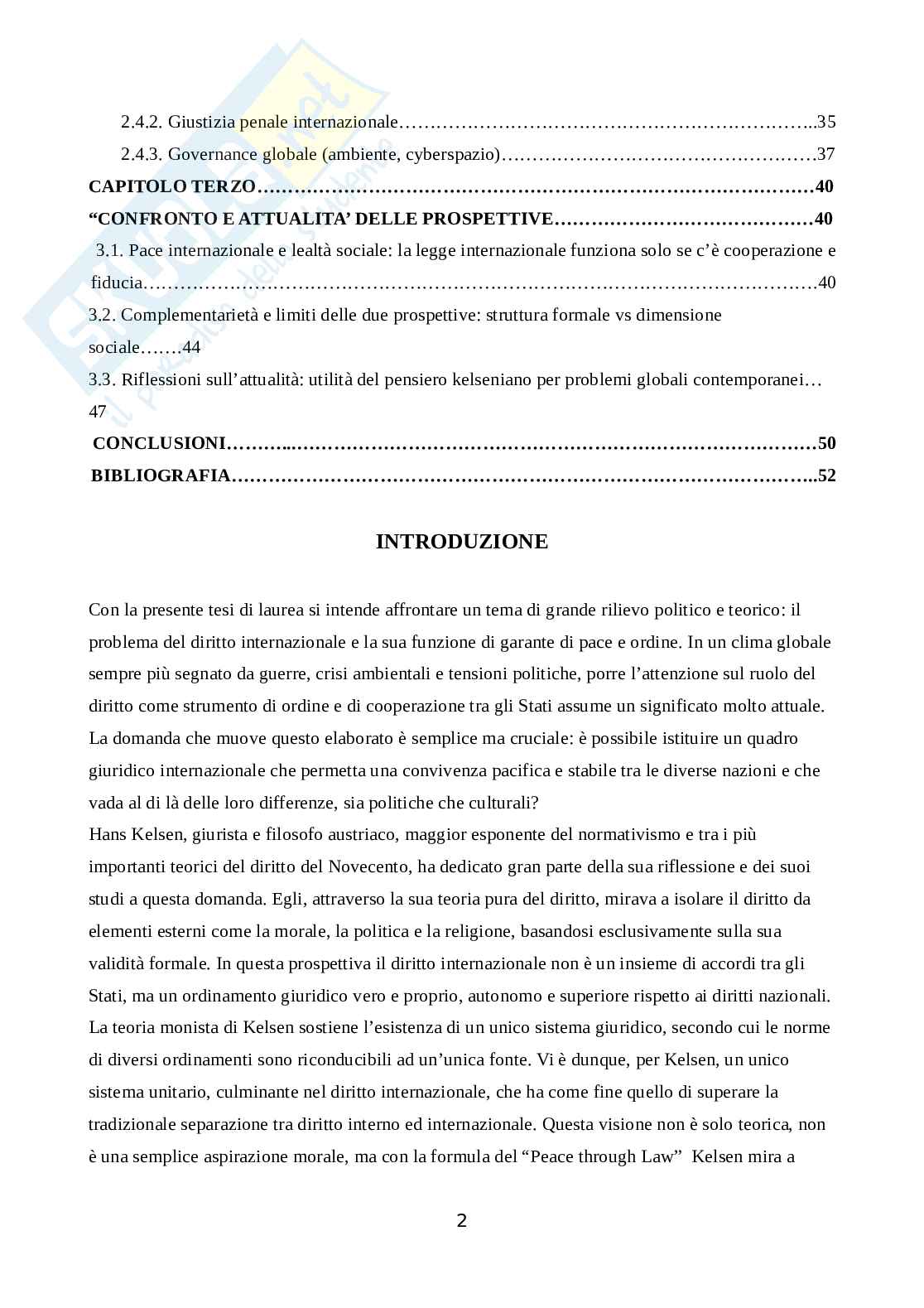 Diritto internazionale: garante di ordine e pace Pag. 2