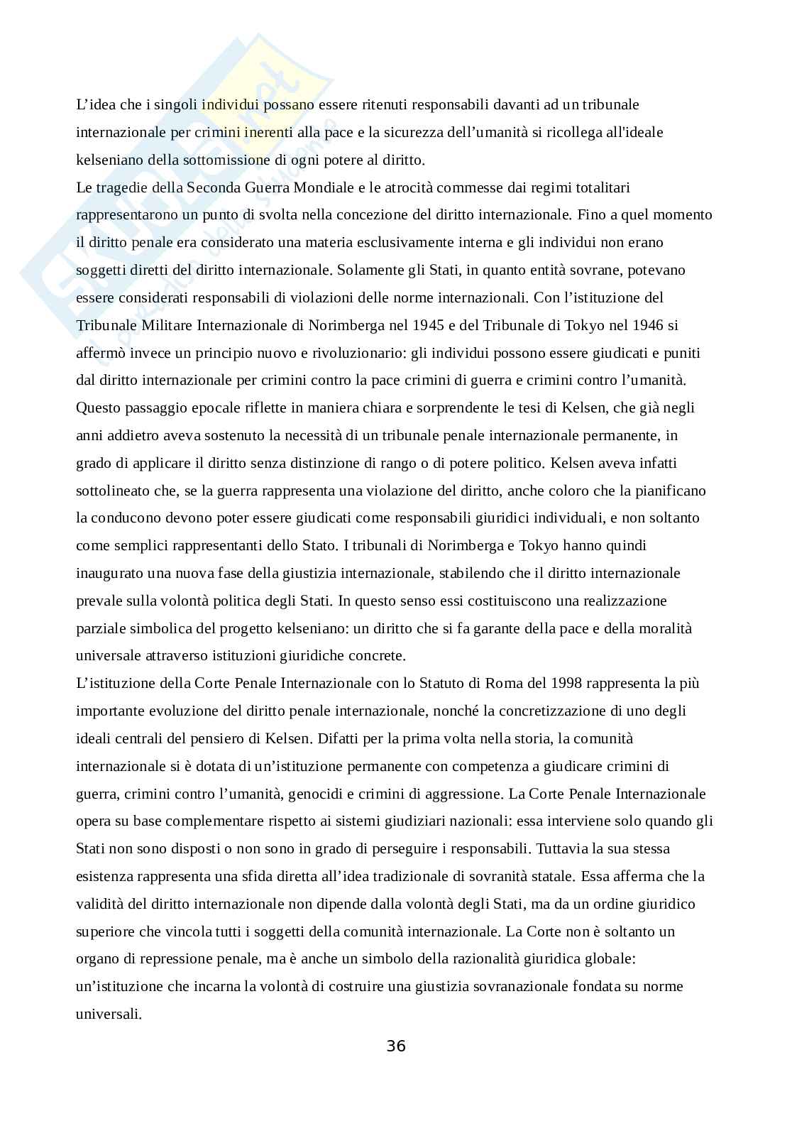 Diritto internazionale: garante di ordine e pace Pag. 36